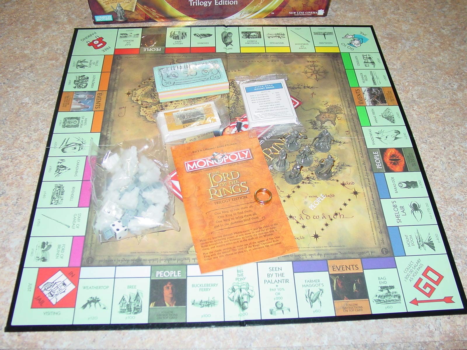 Monopoly – The Lord of Rings Trilogy Edition Medium, Multicolor