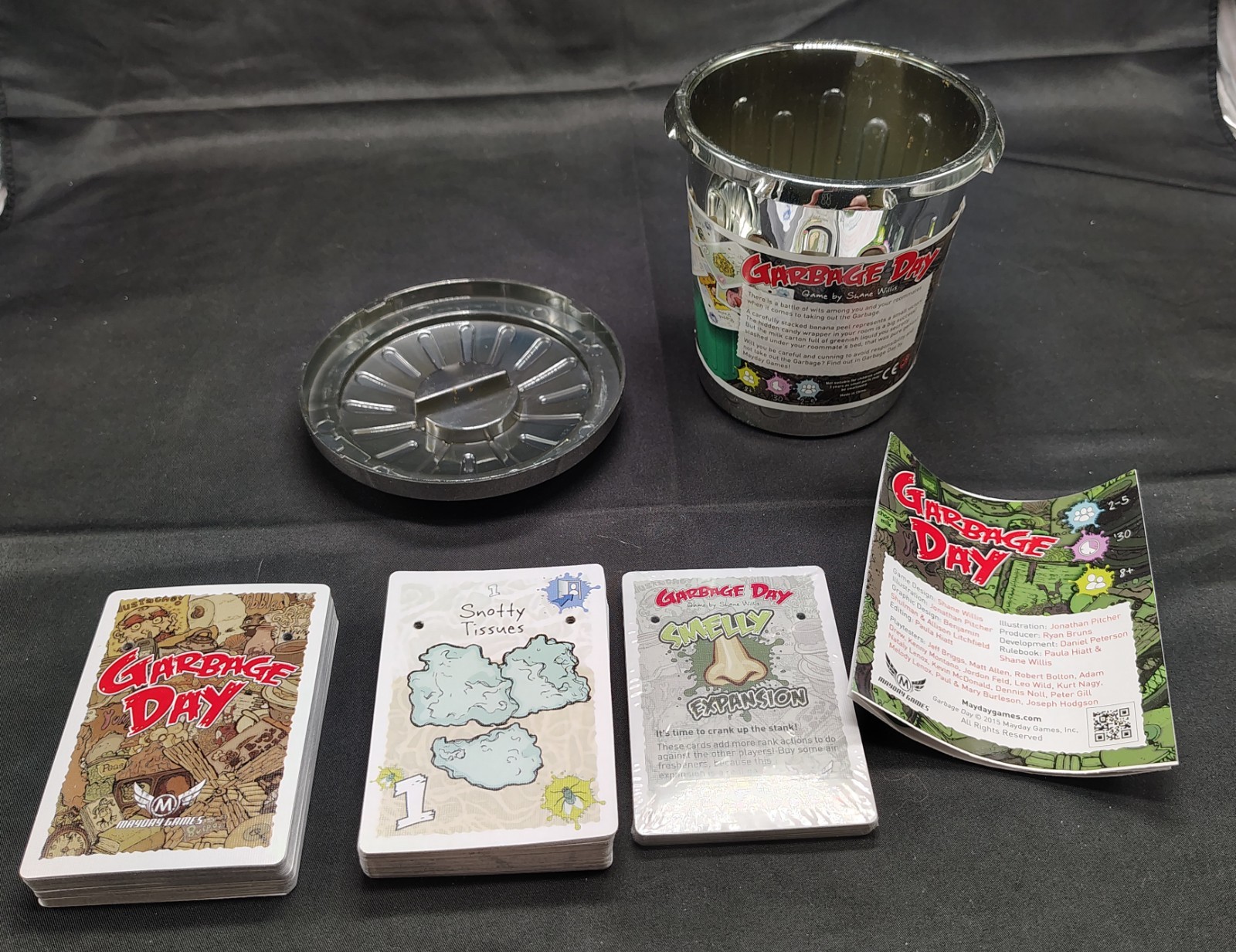 Garbage Day (kickstarter edition) from Mayday Games + Smelly expansion, complete