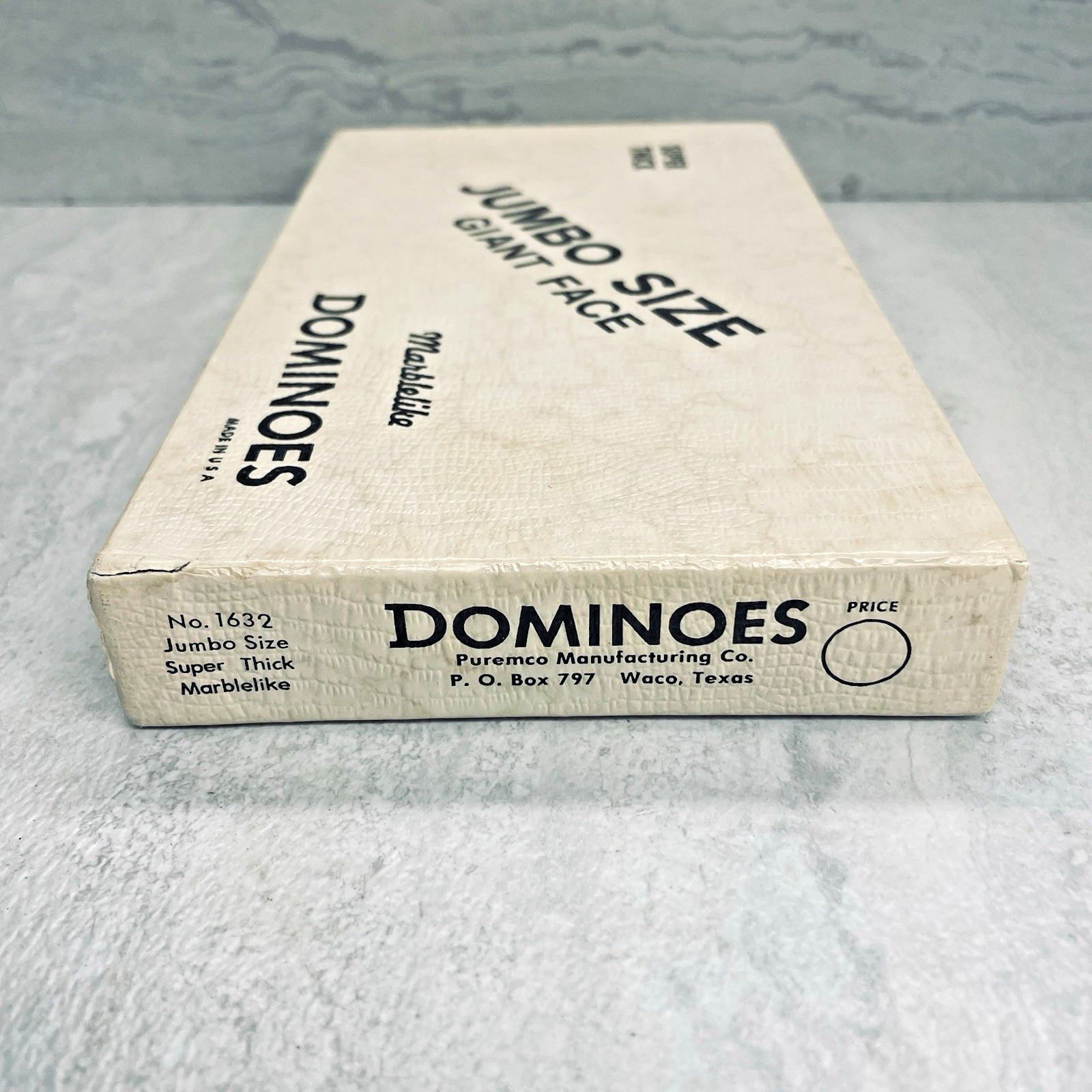 Puremco Marblelike Dominoes Jumbo Super Thick Giant Face 1632
