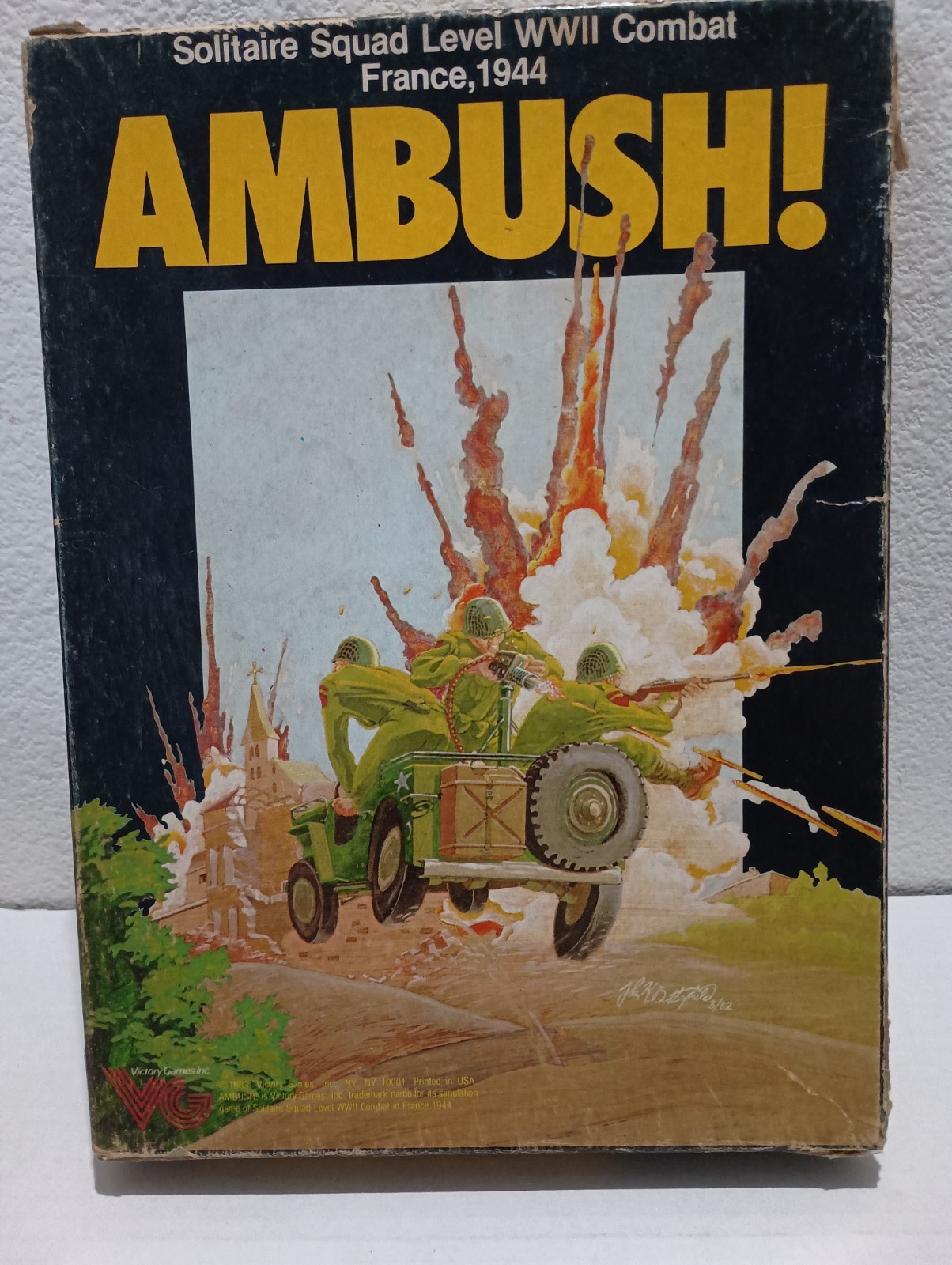 Ambush! Vintage Board Game by Victory Games Inc. VG Condition, Complete