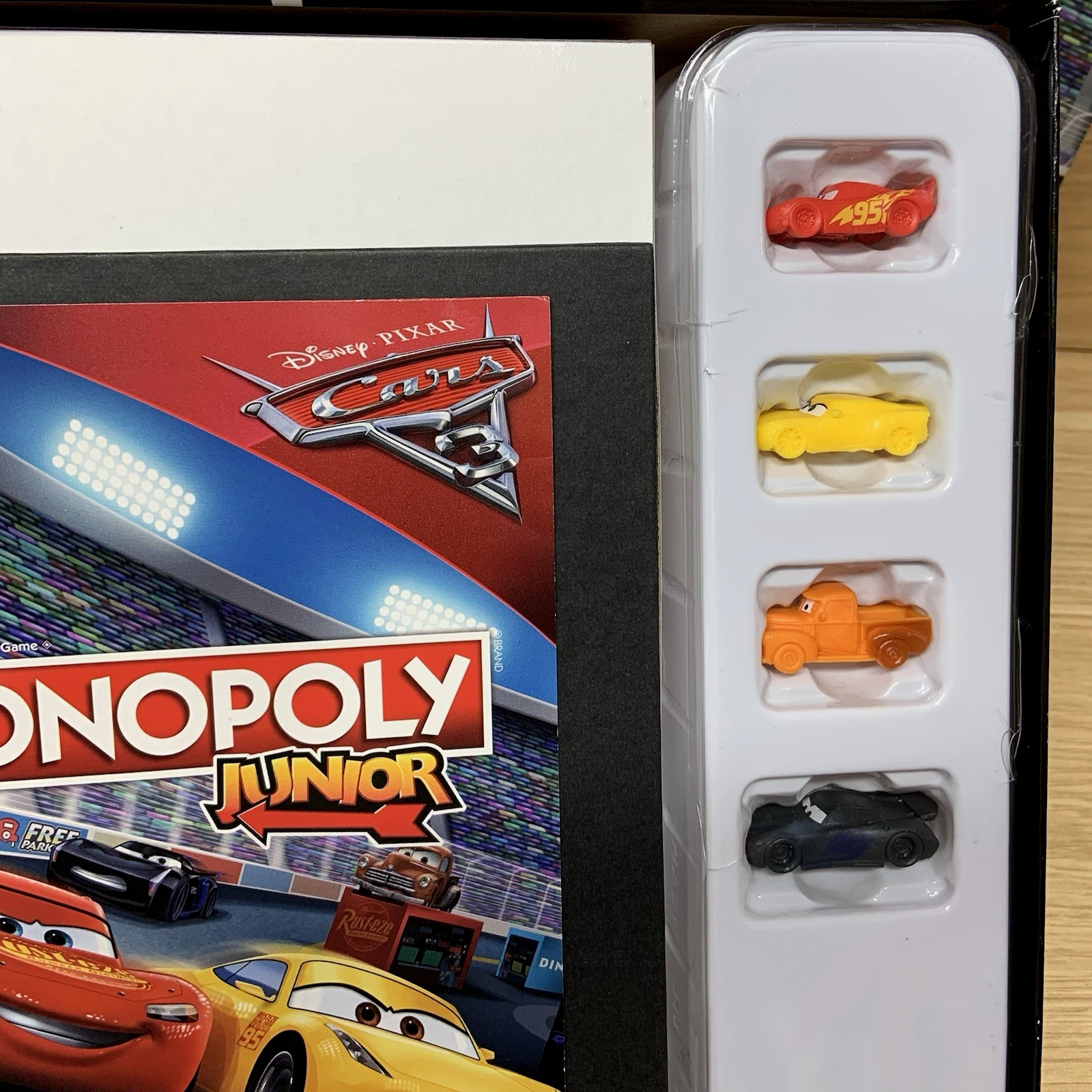Monopoly Junior Disney Pixar Cars 3 Edition Board Game Hasbro Kids Ages 5+