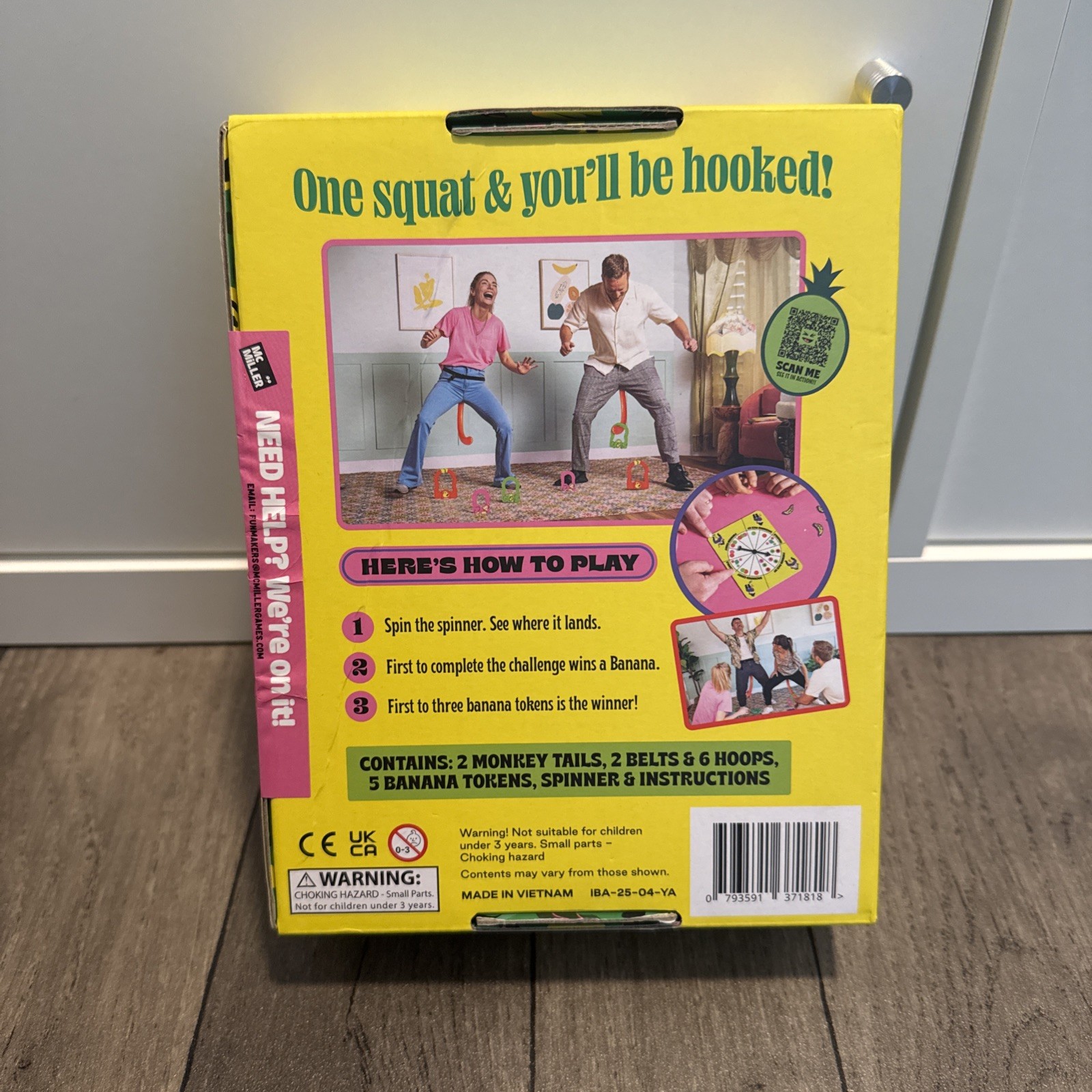 It’s Bananas! The Monkey Tail Game – Funny Family & Party Game for Kids & Adults