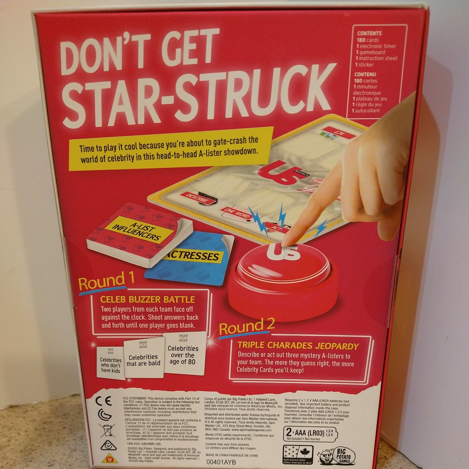 Weekly US “THE GAME” Family Fun Celebrity Party Entertainment NEW IN BOX