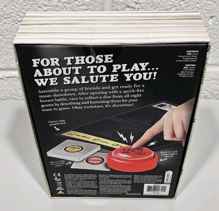 Rolling Stone The Rock and Roll Party Game with 6 Decades Of Music 4 Players NEW