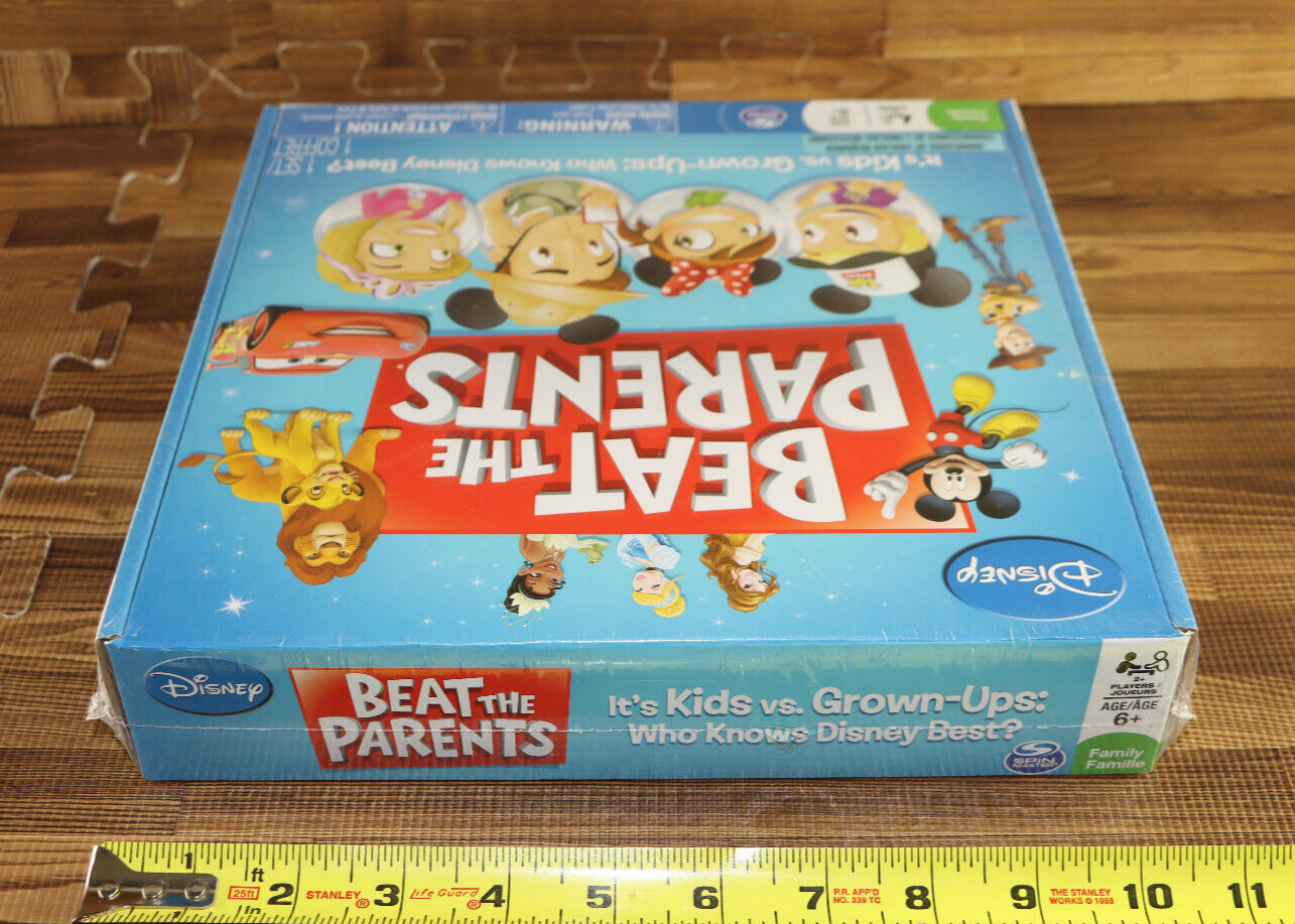 Disney Beat the Parents Kids vs. Grown Ups Who Knows Disney Best? Game SEALED