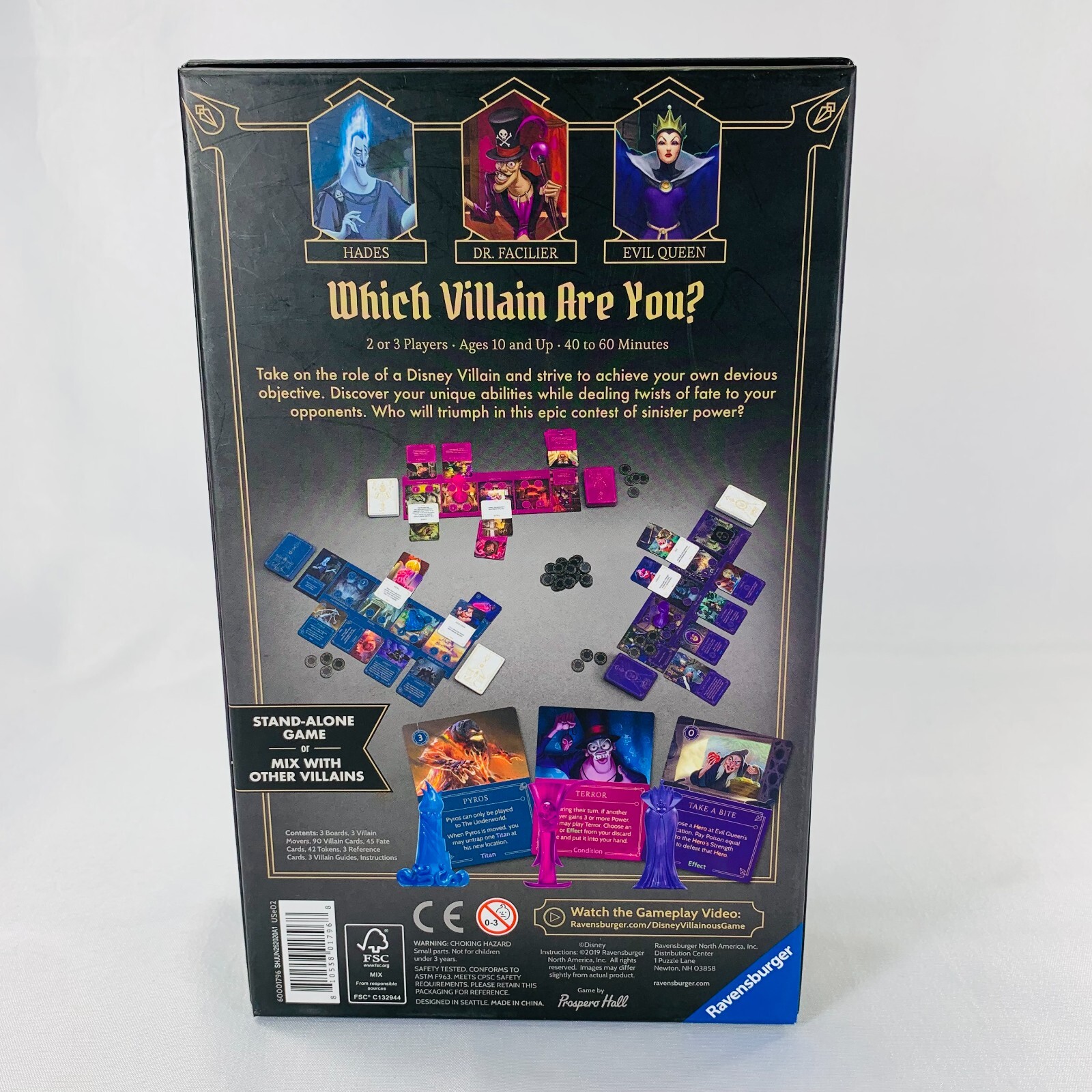 Disney Villainous Wicked to the Core COMPLETE Ravensburger 2019 Stand Alone Game