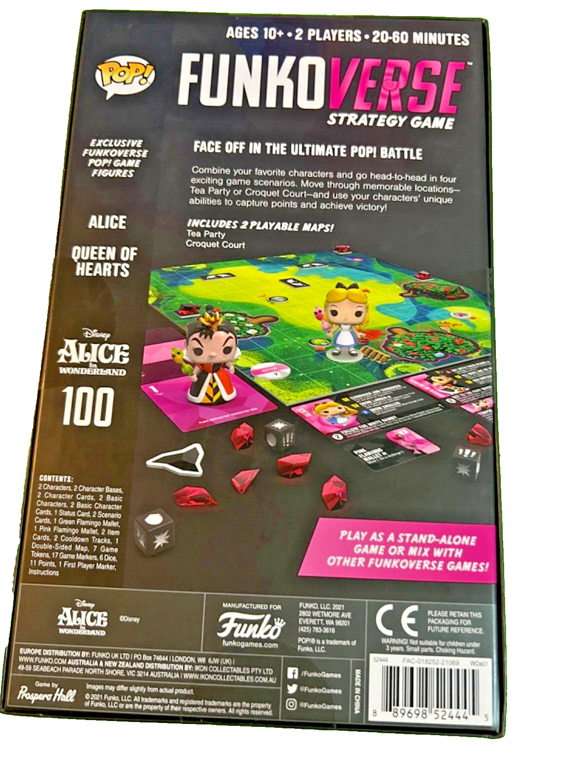Disney FunkoVerse 2021 Alice In Wonderland 2 Pk Strategy Game NIB