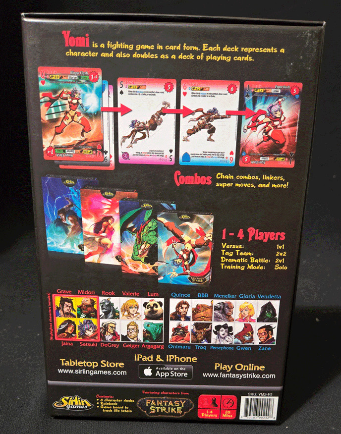Yomi Round 1 Fighting Card Game Complete Sirlin Games