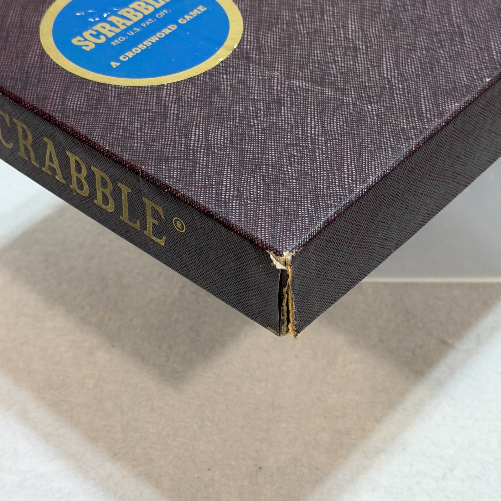 Vintage 1950s Scrabble Crossword Game Complete 100 Tiles Selchow & Righter