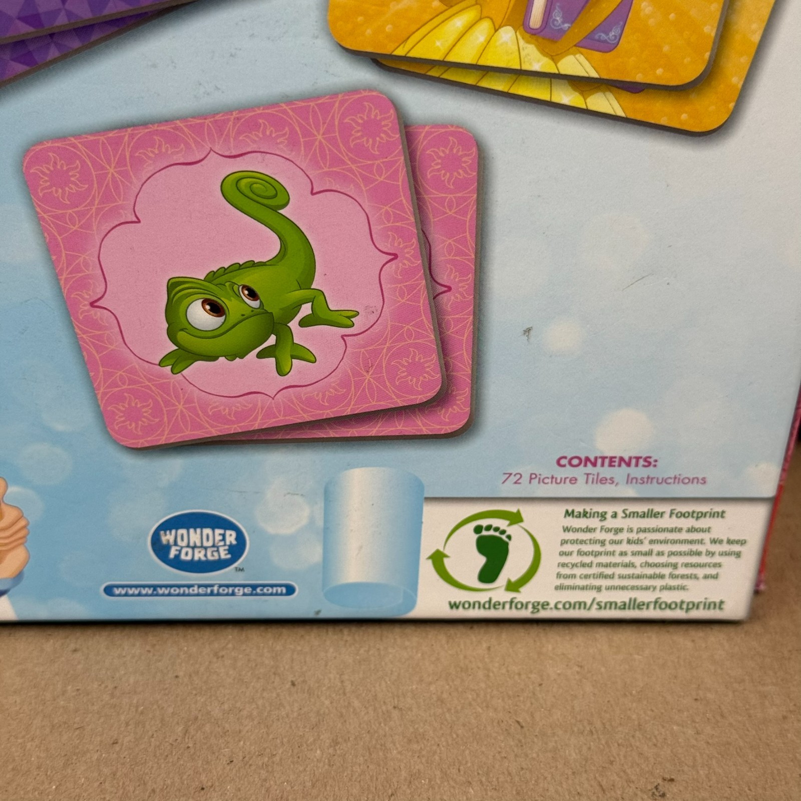 Disney Princess Matching Game Wonder Forge 72 Picture Tiles Ages 3+ Complete
