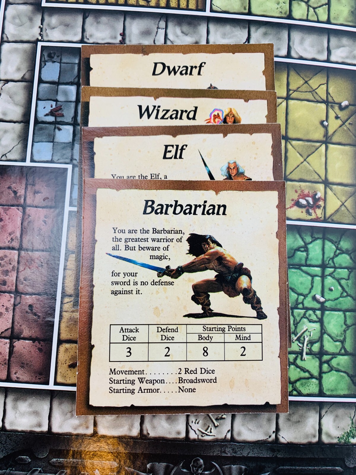 1989 Hero Quest Board Game HeroQuest Milton Bradley Complete Very Good Cond