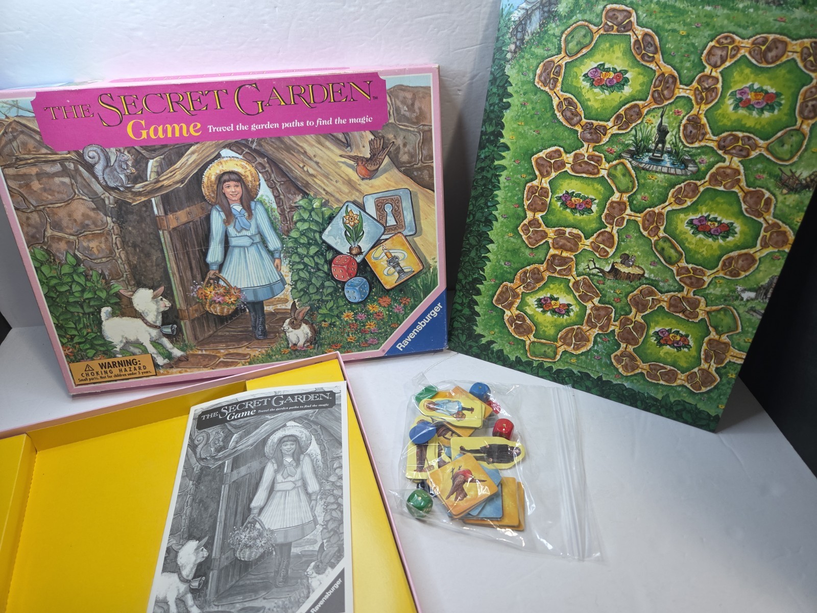 Ravensburger Secret Garden & Enchanted Forest w/ Box Vintage Complete Game