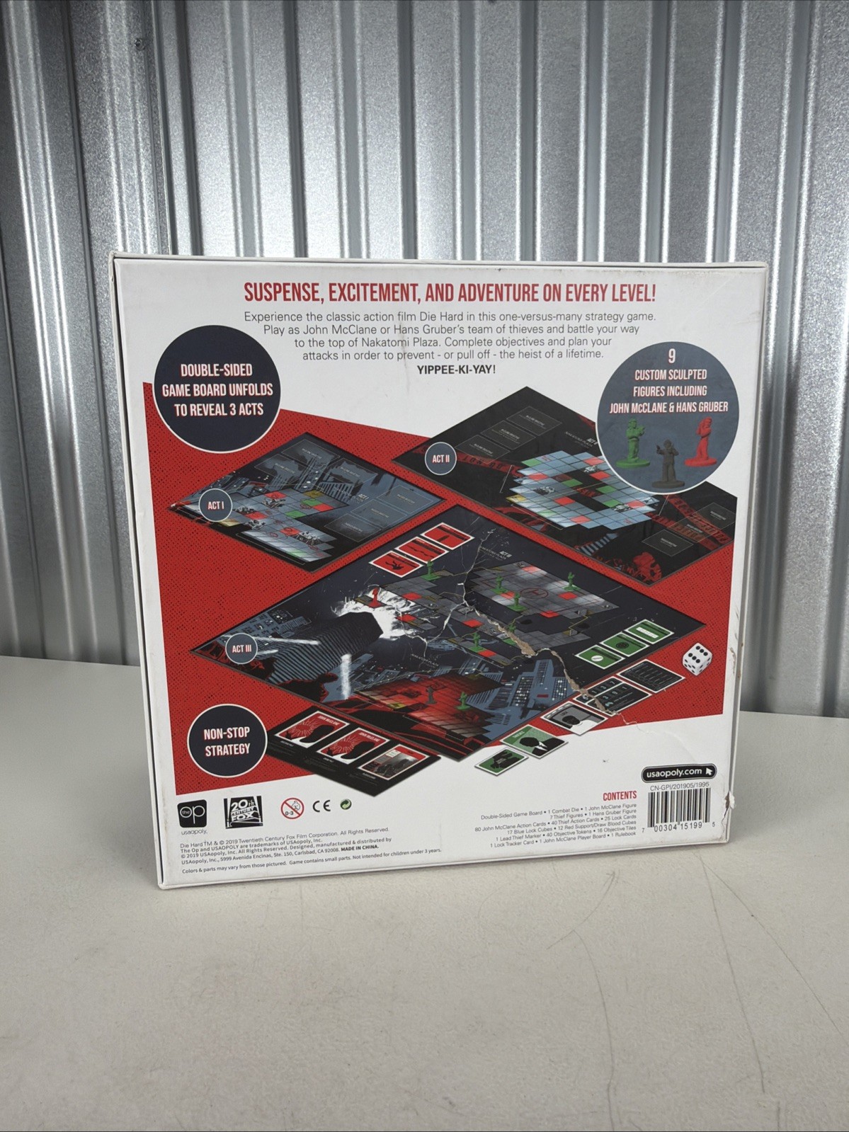 Die Hard The Nakatomi Heist Board Game – Complete