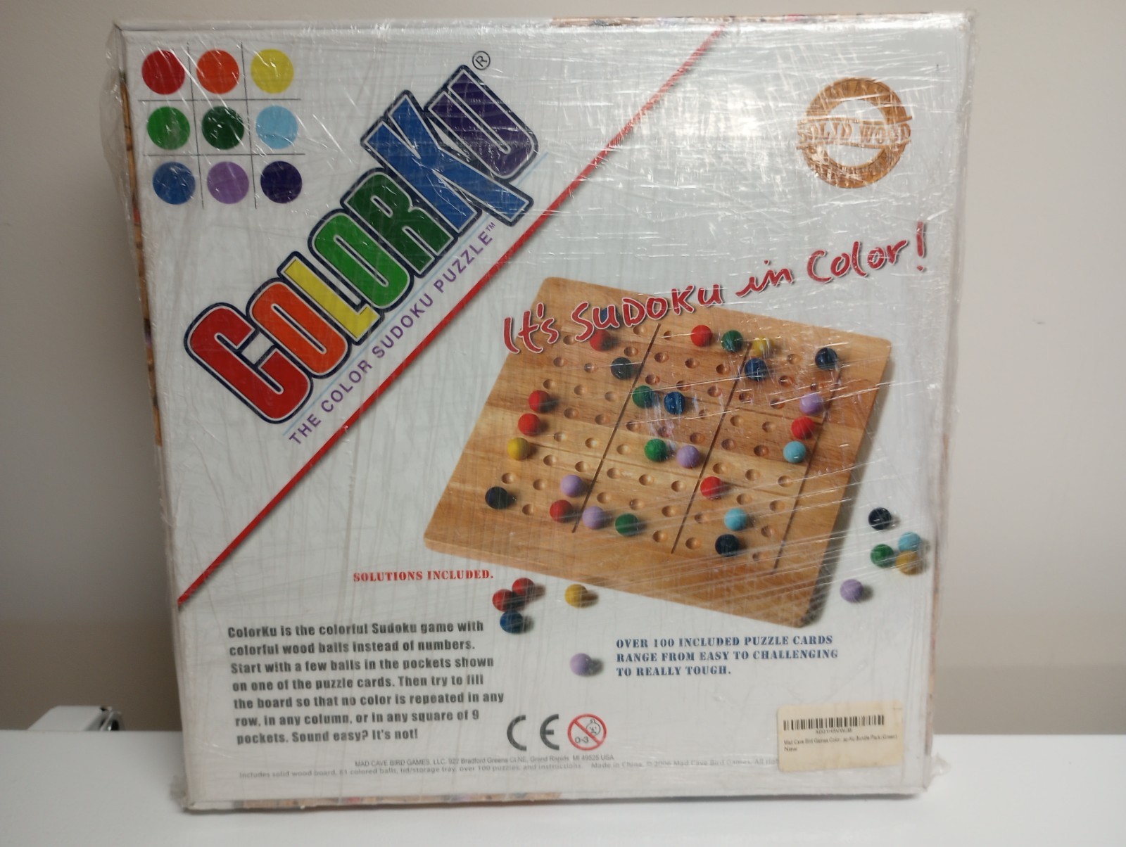 Colorku Wooden Suduko Color Puzzle with Extra Add On Marbles