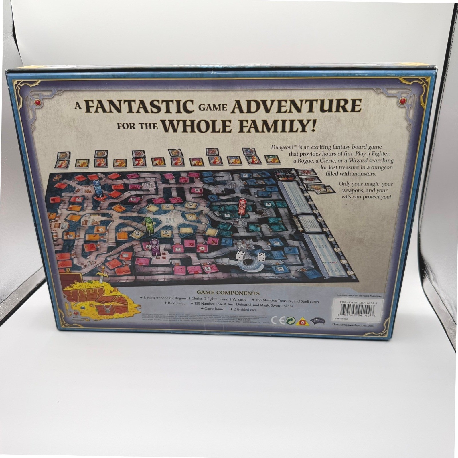 Dungeon! Fantasy Board Game Dungeons & Dragons Wizards of the Coast Ages 8+