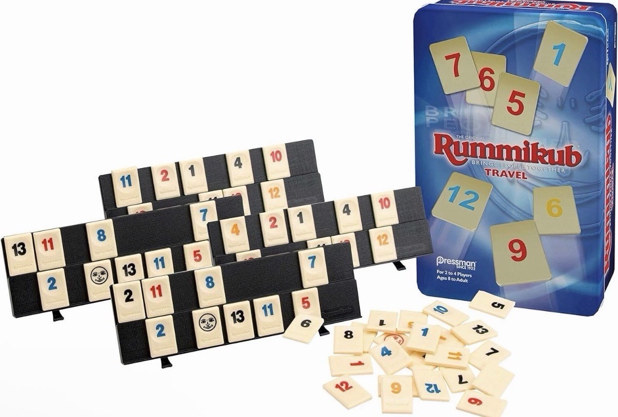Travel Rummikub Game In Tin 2 To 4 Players Ages 8 And Up Fun Strategy Game