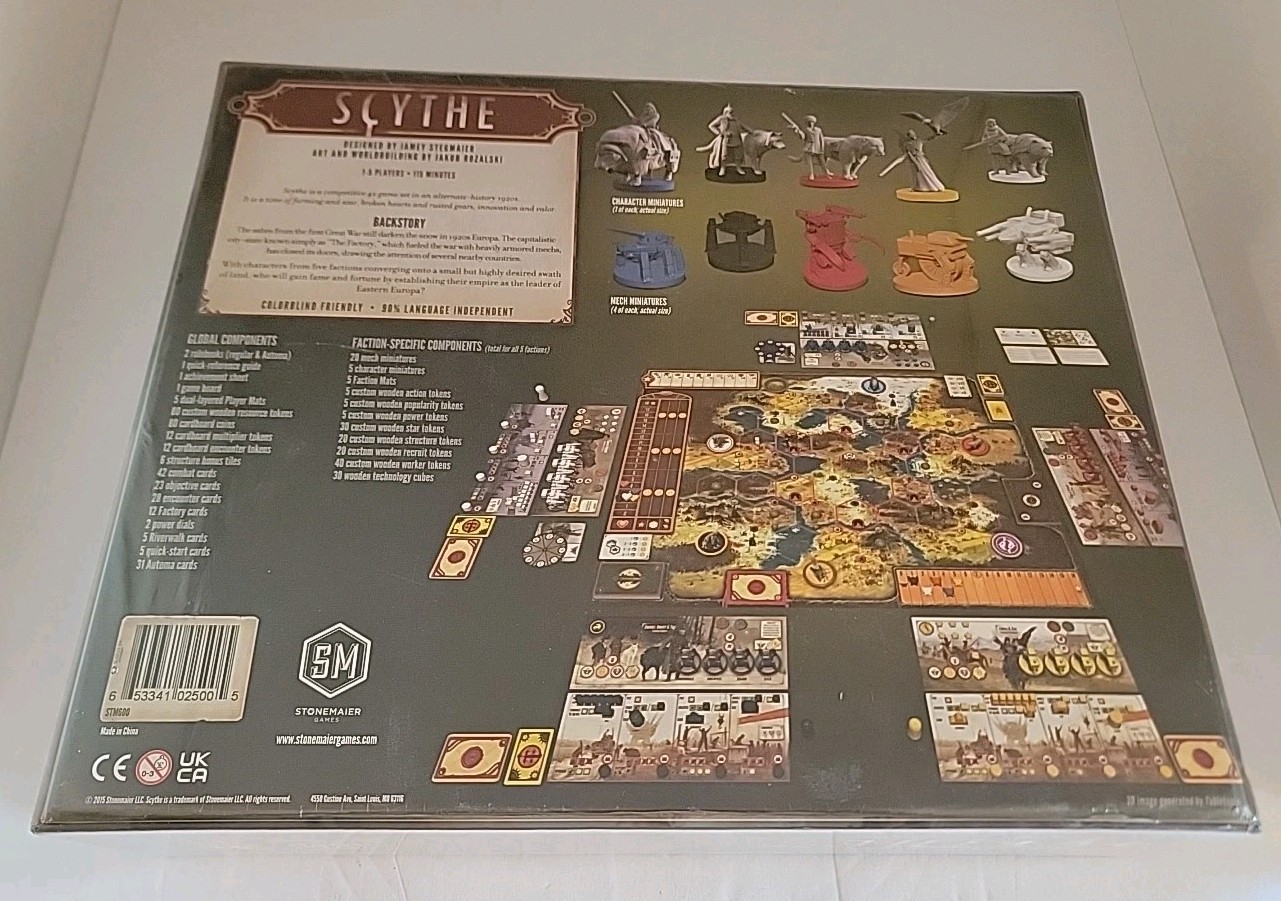 SCYTHE: Stonemaier Games by Jamey Stegmaier Board Game BRAND NEW & SEALED
