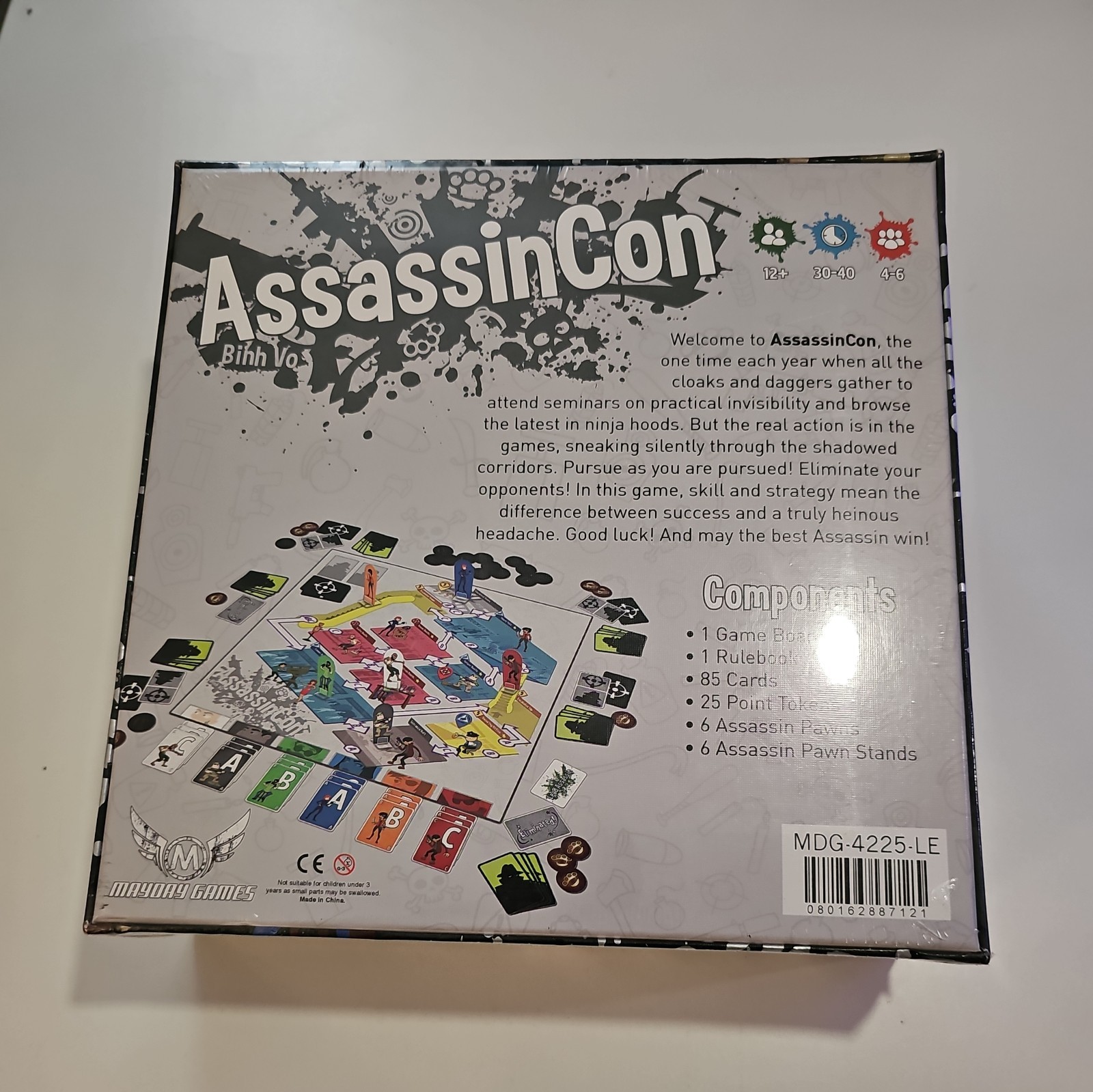 AssassinCon Board Game Mayday Games 12+ 4-6 Players