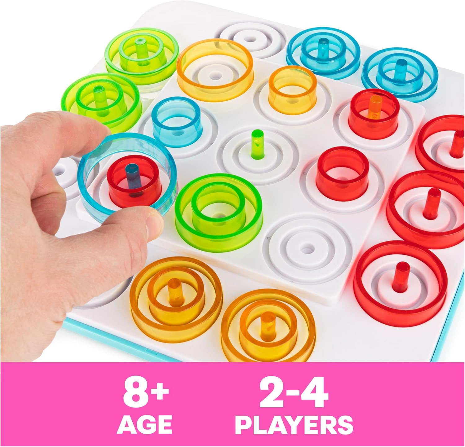 Spin Master Games Otrio Modern Stacking Strategy Tic-Tac-Toe Family Game |