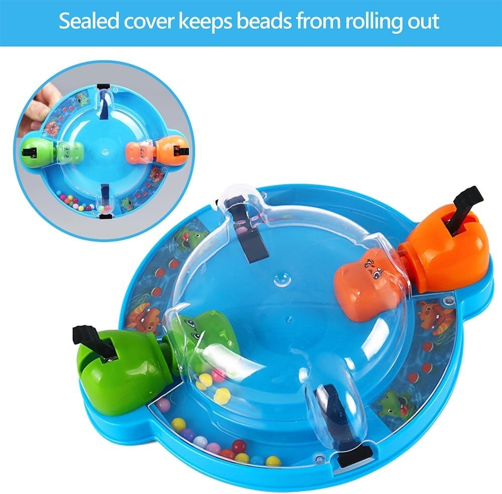 Interactive Hippos Board Game: Develop Quick Reflexes for Ages 3+ (Medium Size)