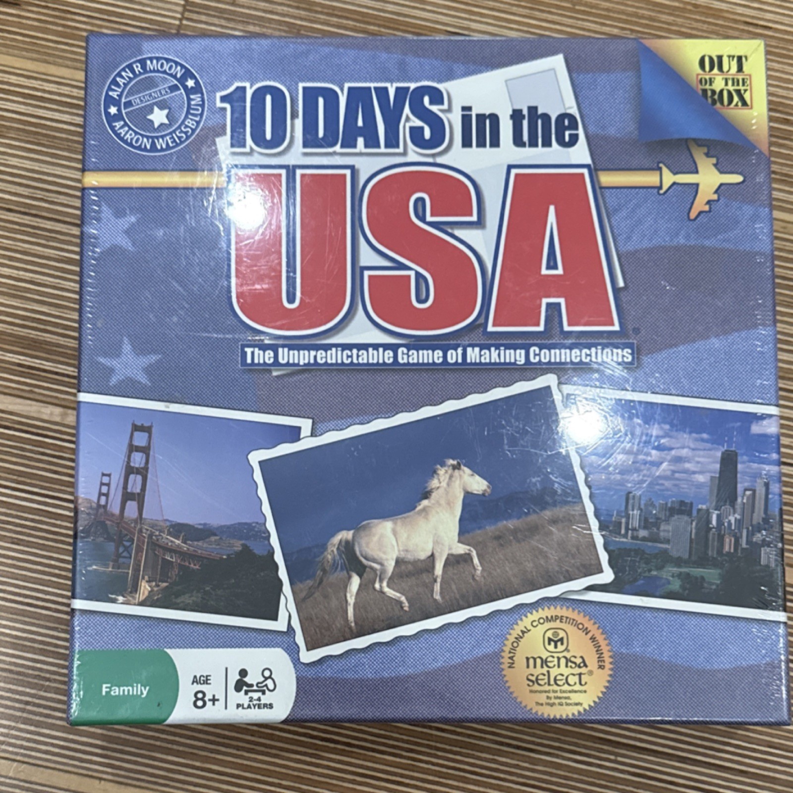 Out of the box 10 Days in the USA Award Winning Board Game Maps Ages 8+ 2-4