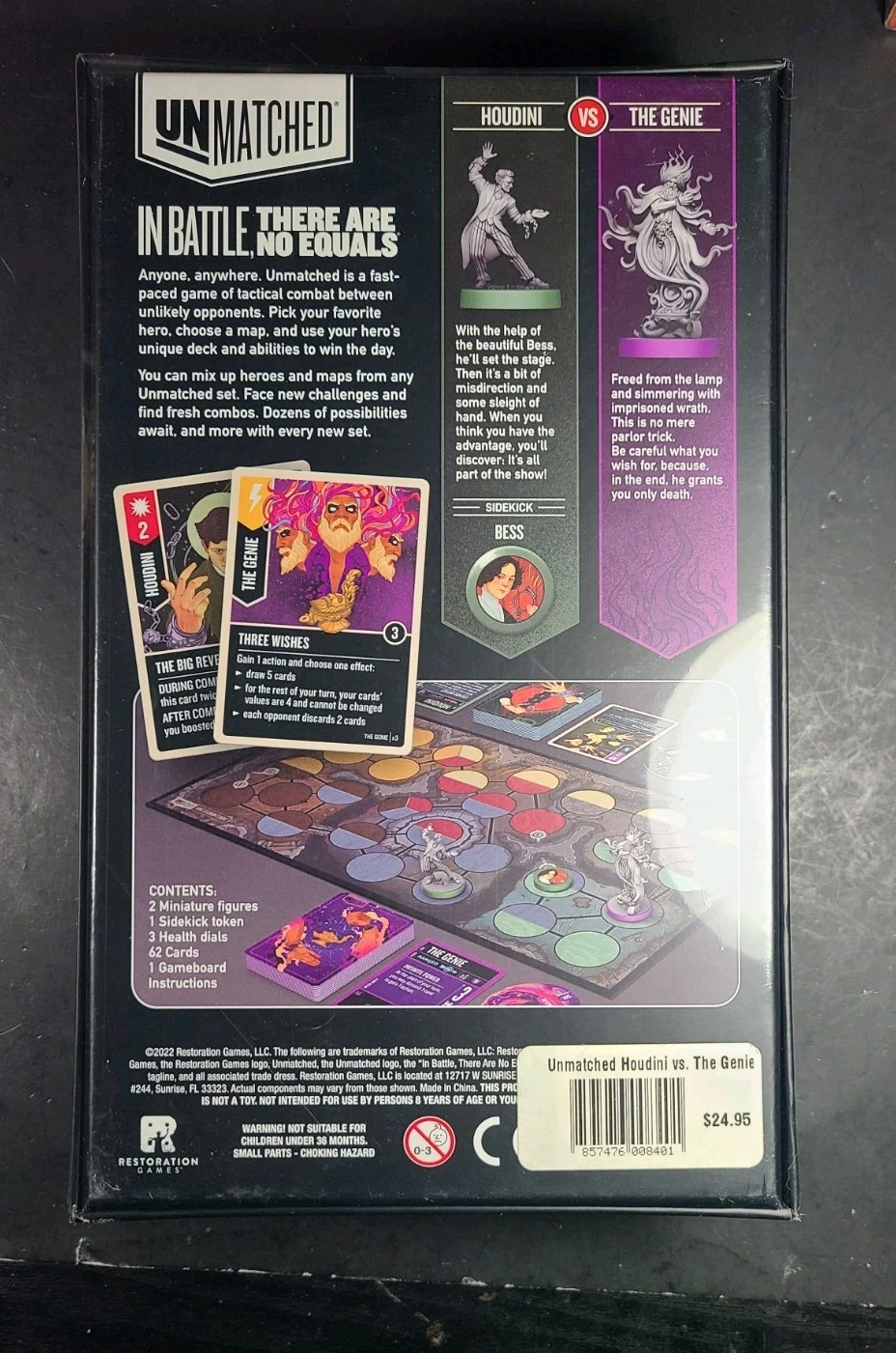 UNMATCHED: Houdini vs The Genie Restoration Games Sealed