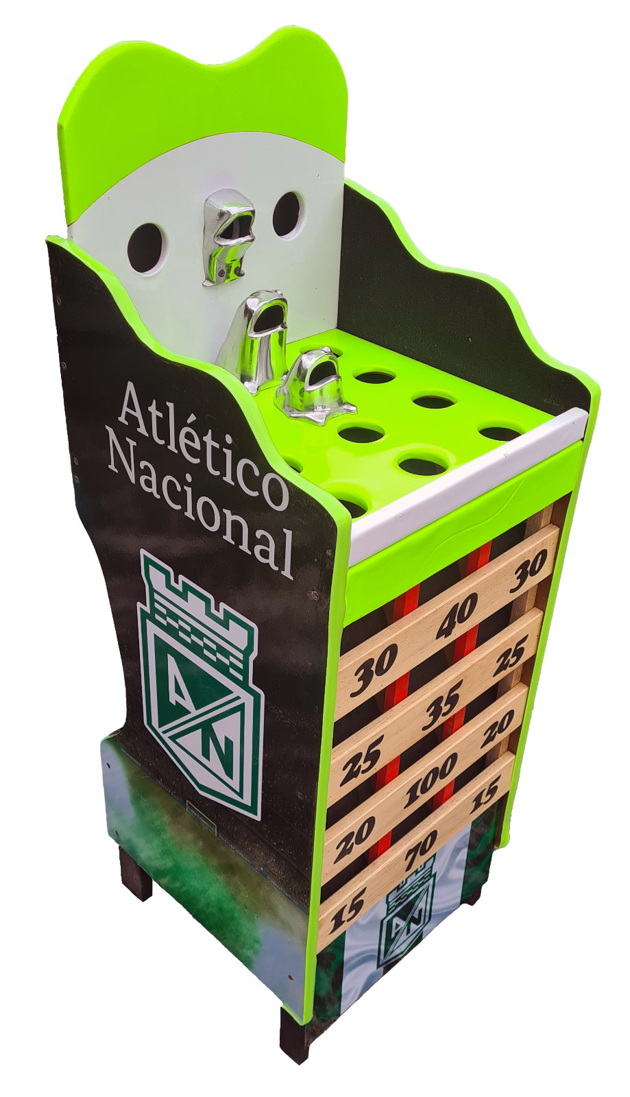 Juego de Sapo Rana Desarmable Nacional Con Argollas y Tablero de Puntuación