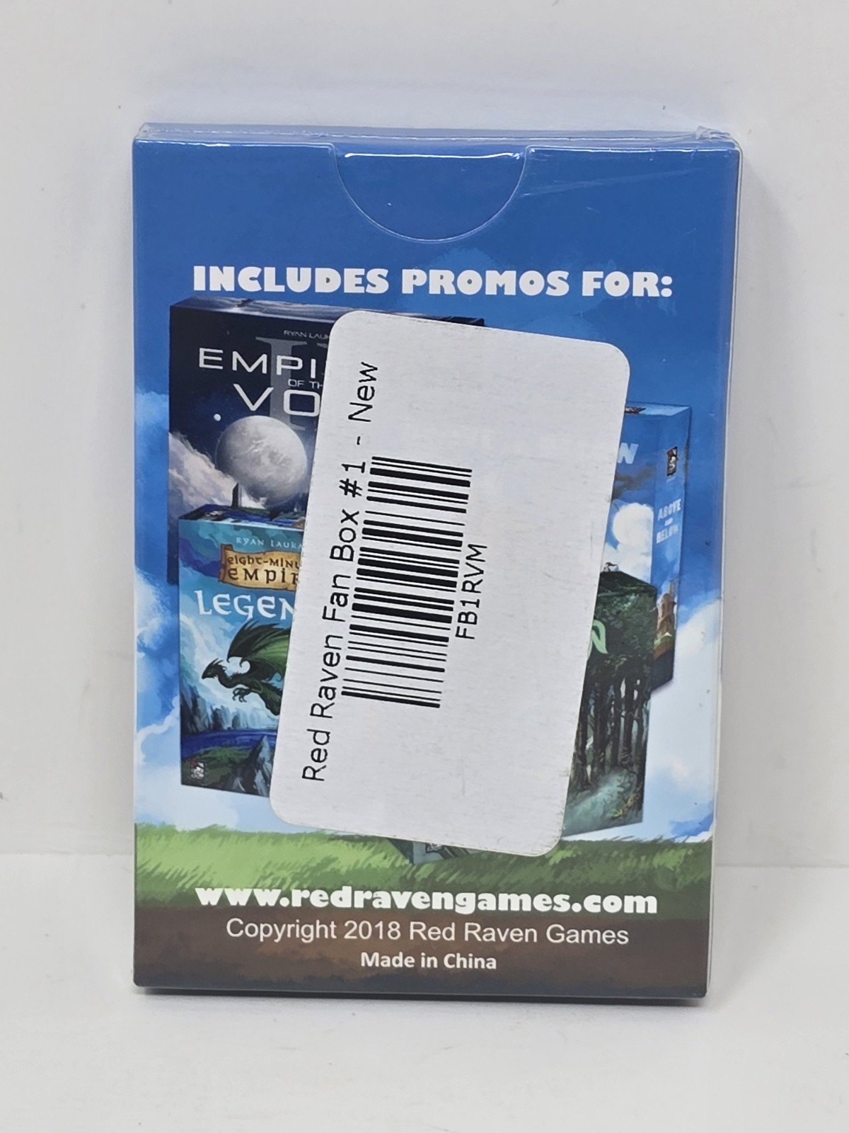 The Red Raven Fan Box #1 – Promo Cards For Four Different Red Raven Games – NEW