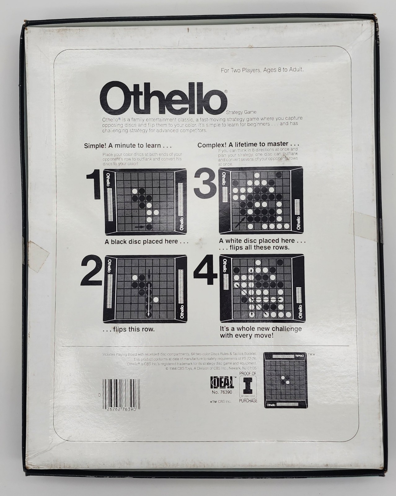 Othello Strategy Game – Ideal 1984 – Complete