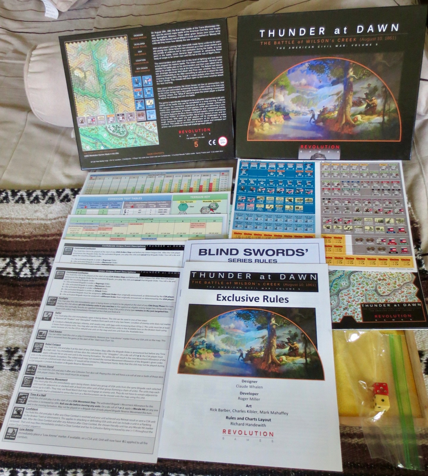 Thunder At Dawn: The Battle of Wilson’s Creek Revolution Games 2021 unpunched