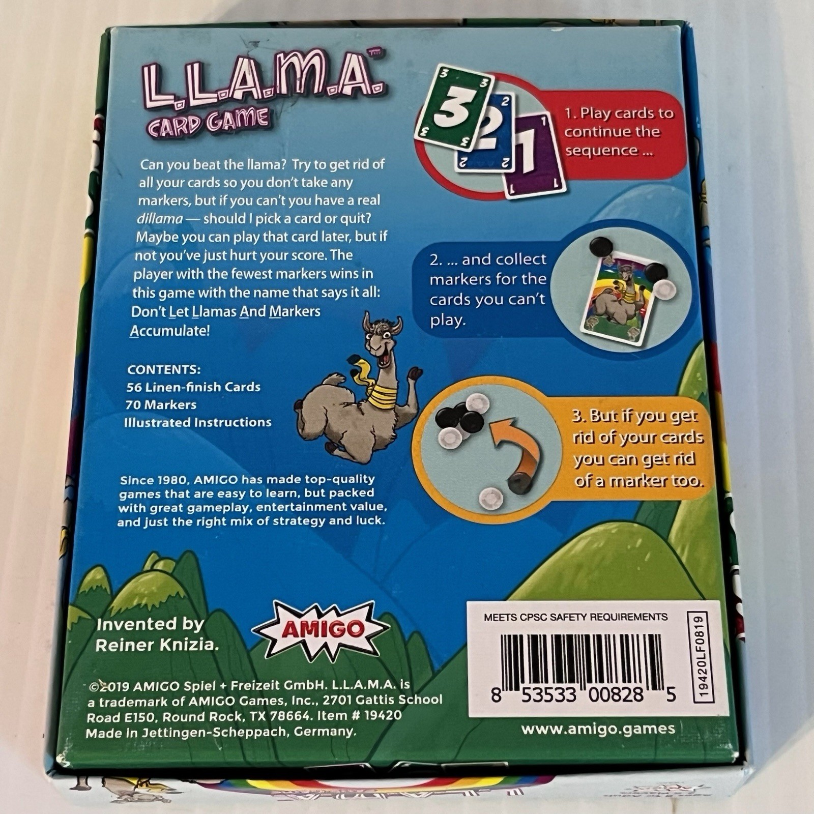 L.L.A.M.A. Card Game – Amigo Game Cards Only No Chips
