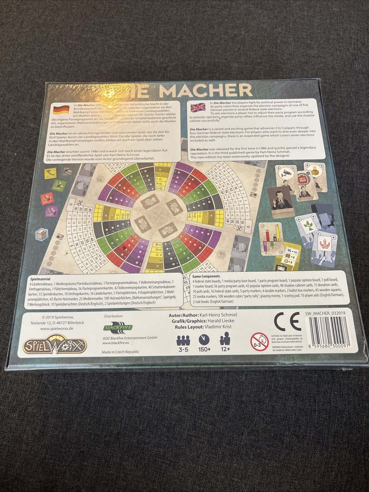 Die Macher Board Game NEW Packaged Sealed