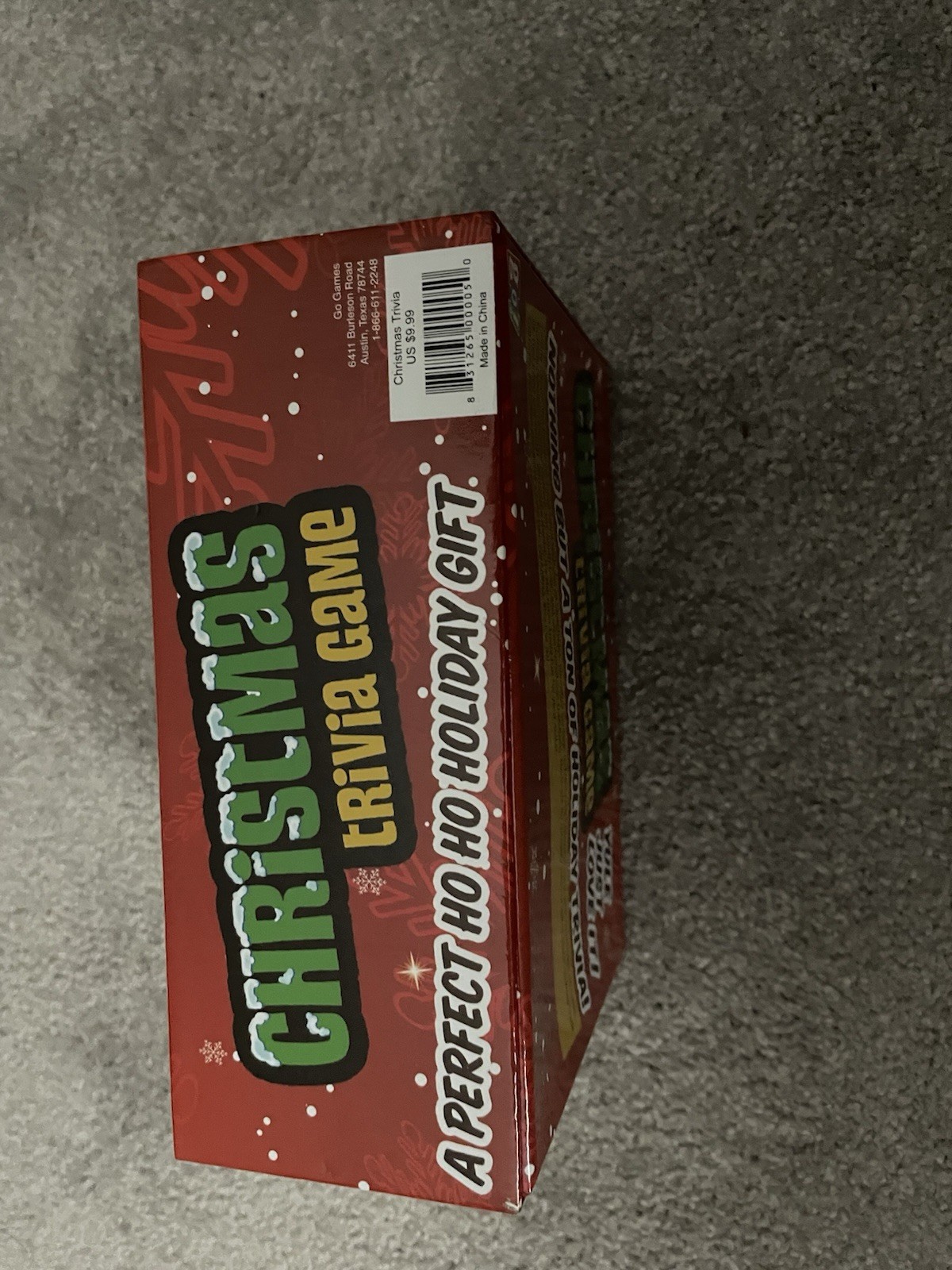 go! Christmas Trivia Game, Holiday Theme, Ages 12+, 2 Players