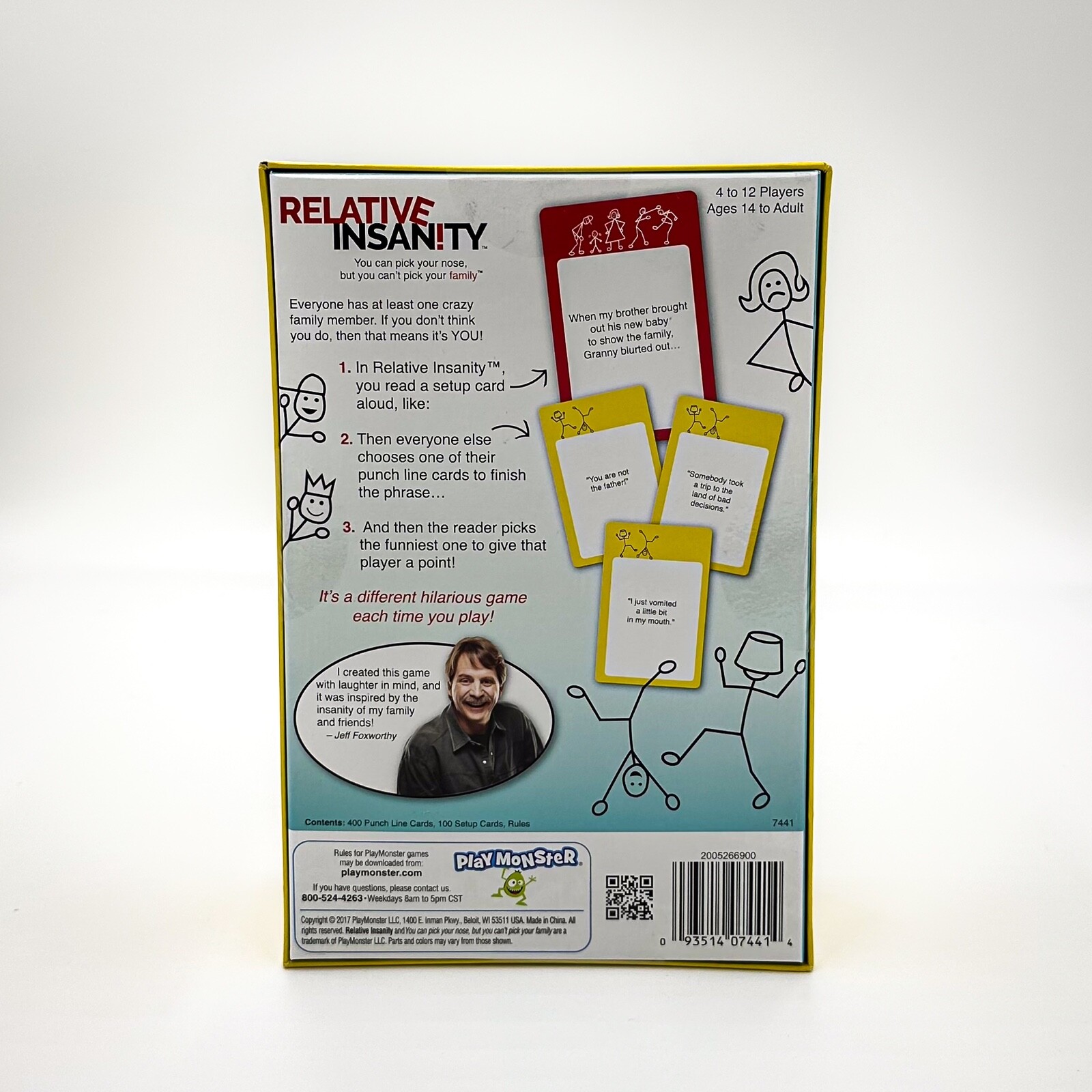 Relative Insanity Board Card Game Fun Family Nights 14 Years Old to Adult