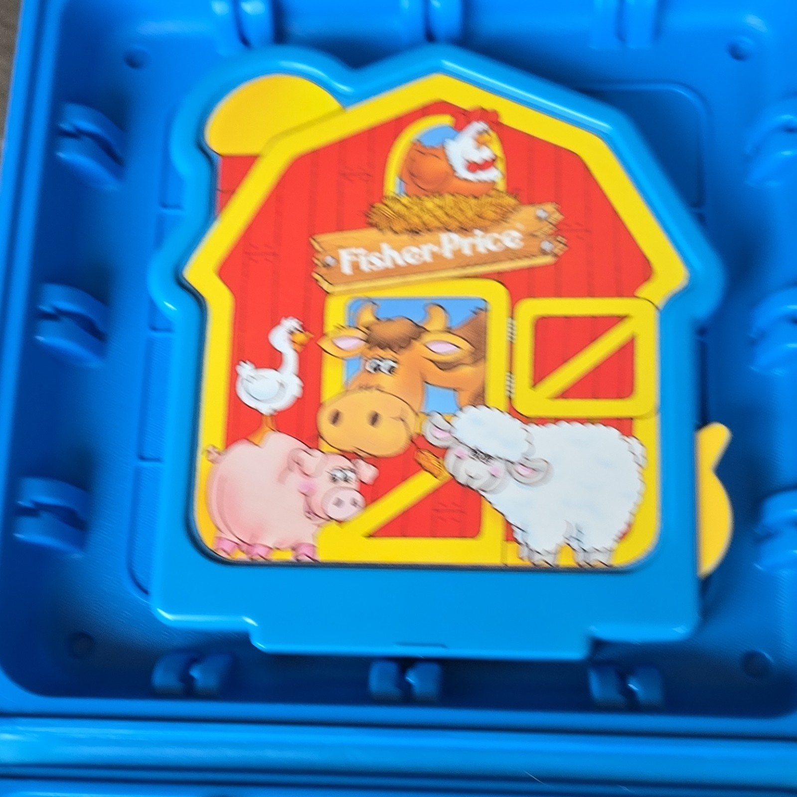 Fisher-Price Barnyard Bingo Travel Bingo Game w/ Carry Case, 2 Players, 3-5