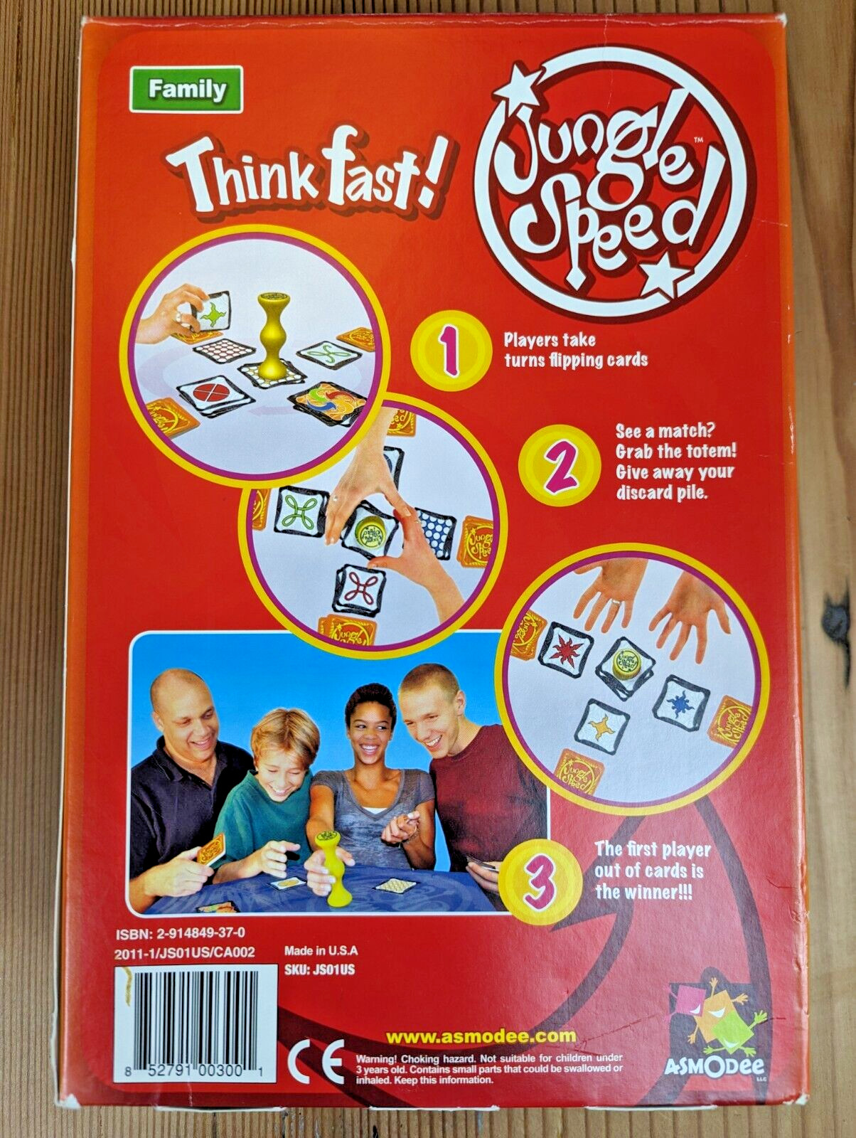 Asmodee Editions Jungle Speed Family Board Game – 100% Complete – Open Box