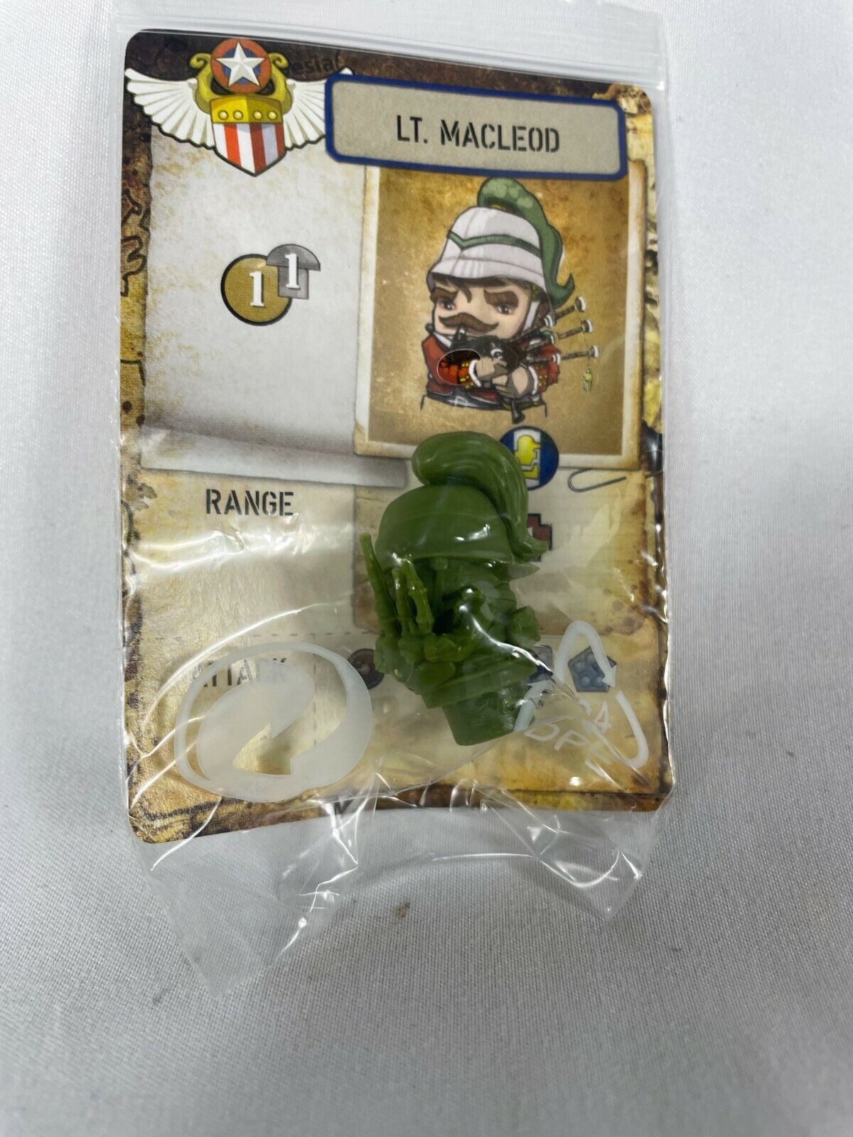 NEW CMON Rivet Wars Lt. Mcleod Plug – game conference and event gift