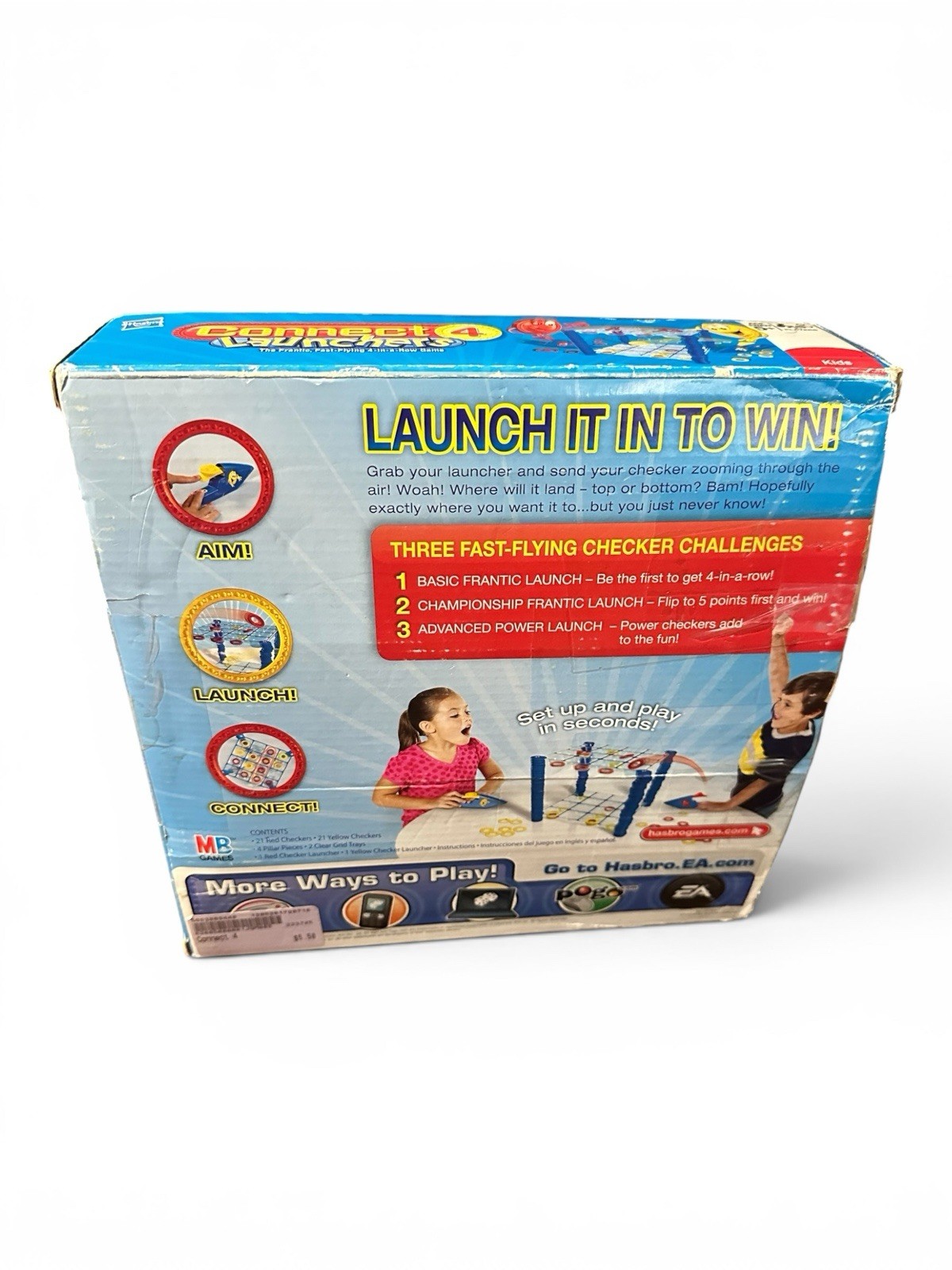 Connect 4 Launchers COMPLETE Milton Bradley 2009 Four in a Row Launch Action