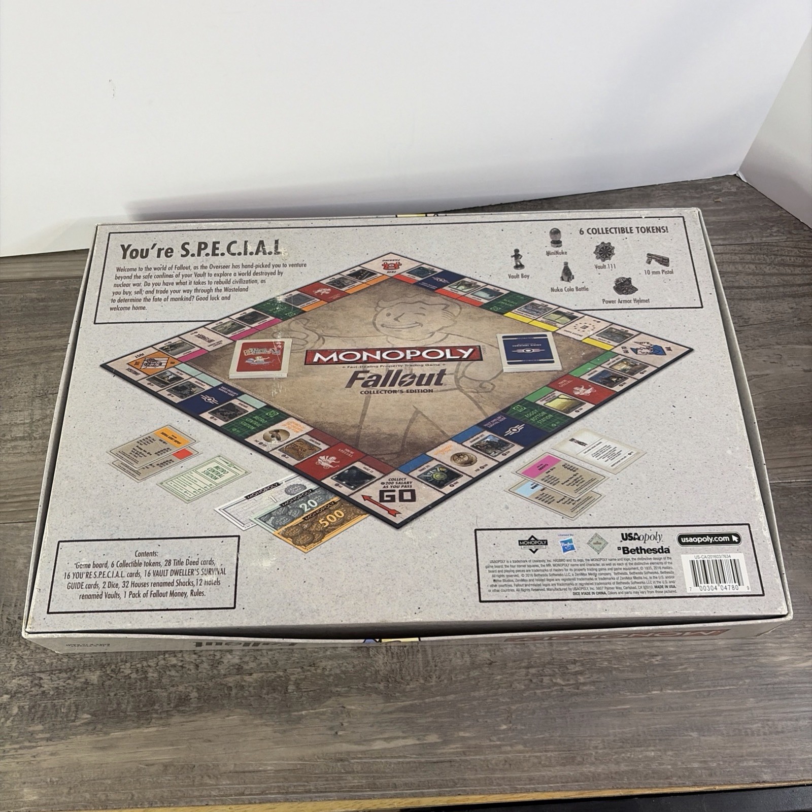 Fallout Monopoly Collector’s Edition Hasbro 2015 Complete Family Game Night
