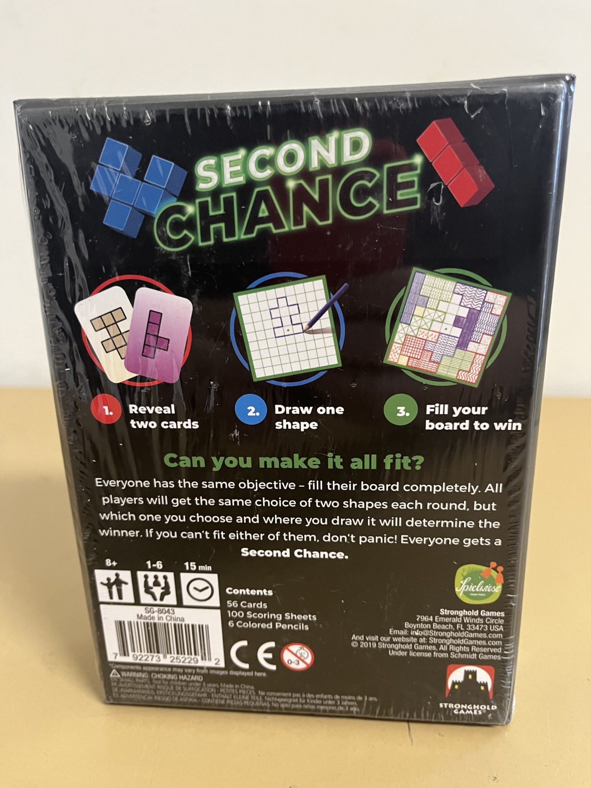 Second Chance (2nd Edition) – Card Game by Stronghold Games, New & Sealed