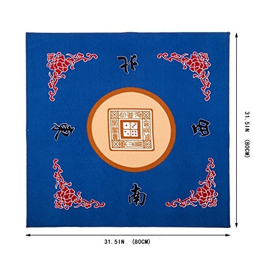 Universal Mahjong / Paigow / Card / Game Table Cover – Blue Mat
