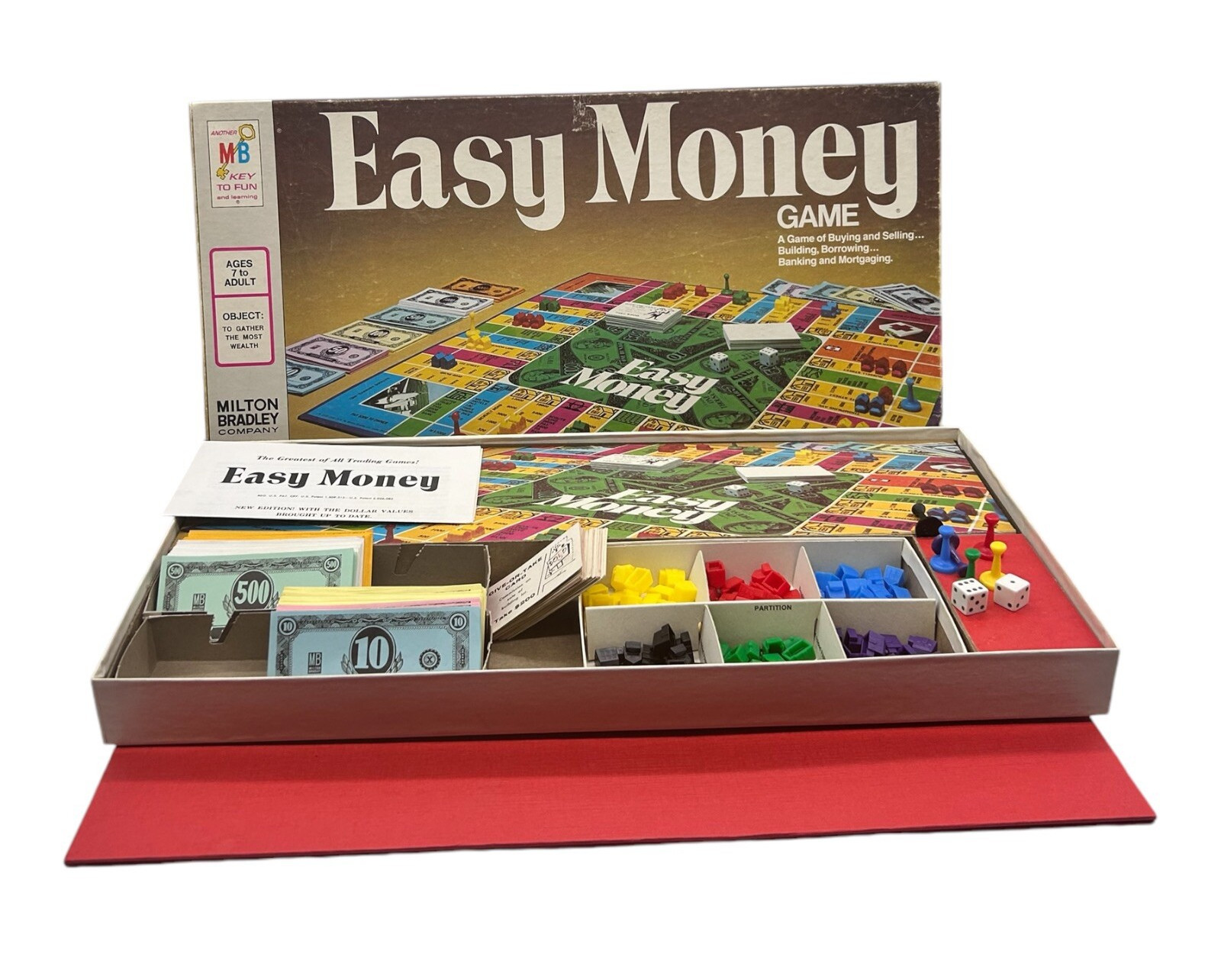 Vintage 1974 EASY MONEY Board Game Milton Bradley EUC COMPLETE