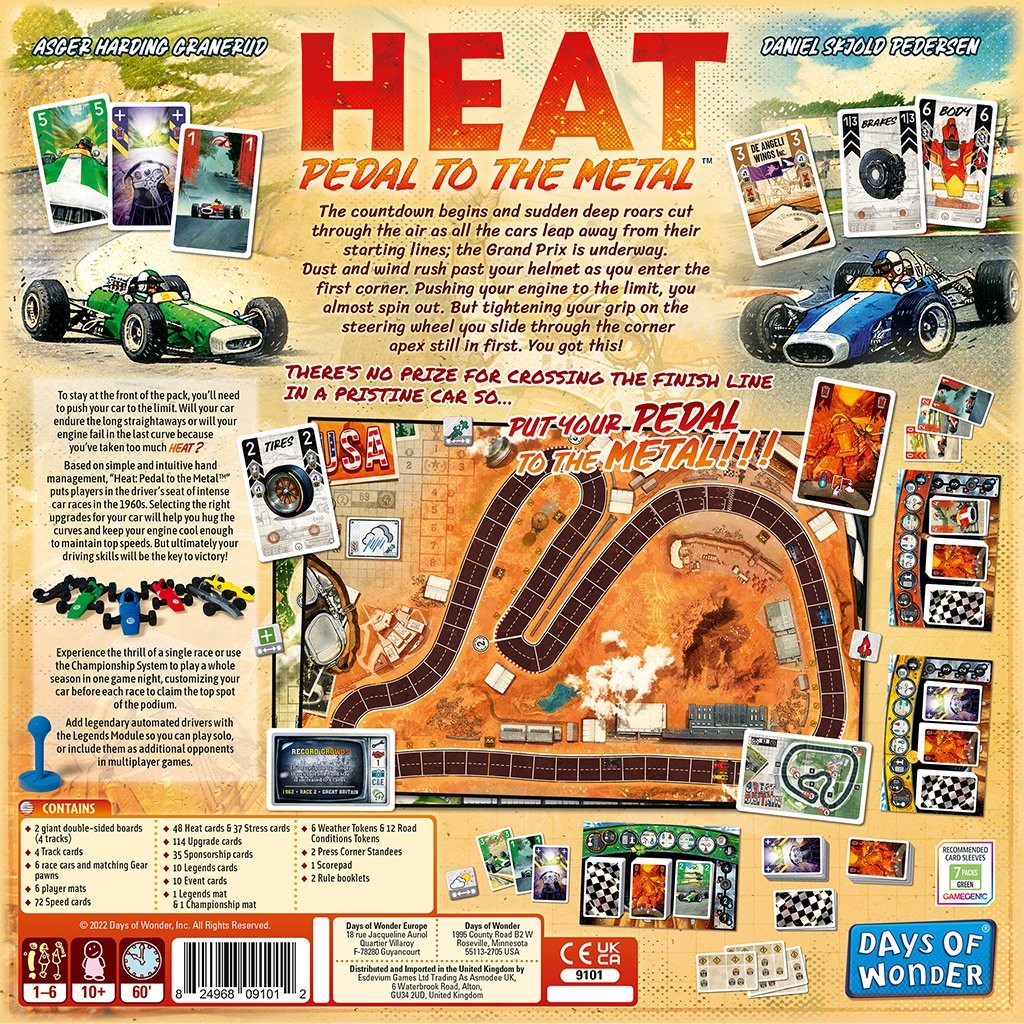 Heat: Pedal to the Metal Board Game (PREORDER – Release Date June 2026)