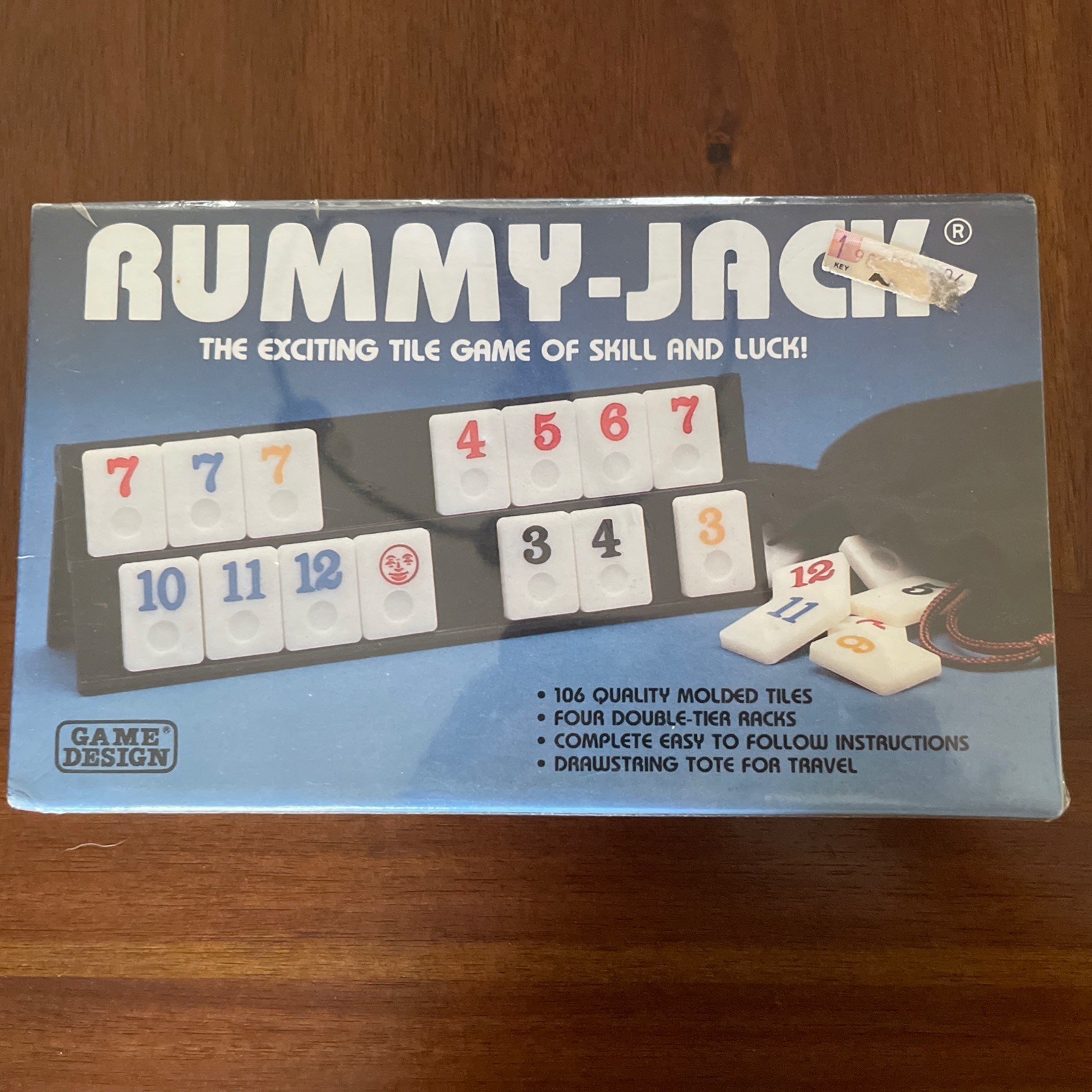 Sealed! Rummy-Jack 1985 The Exciting Tile Game of Skill and Luck! Game Design