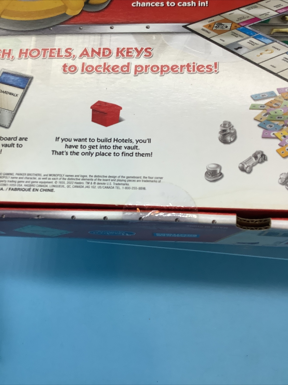 MONOPOLY Secret Vault Board Game for Kids Ages 8 and Up, Family Board Game XL1