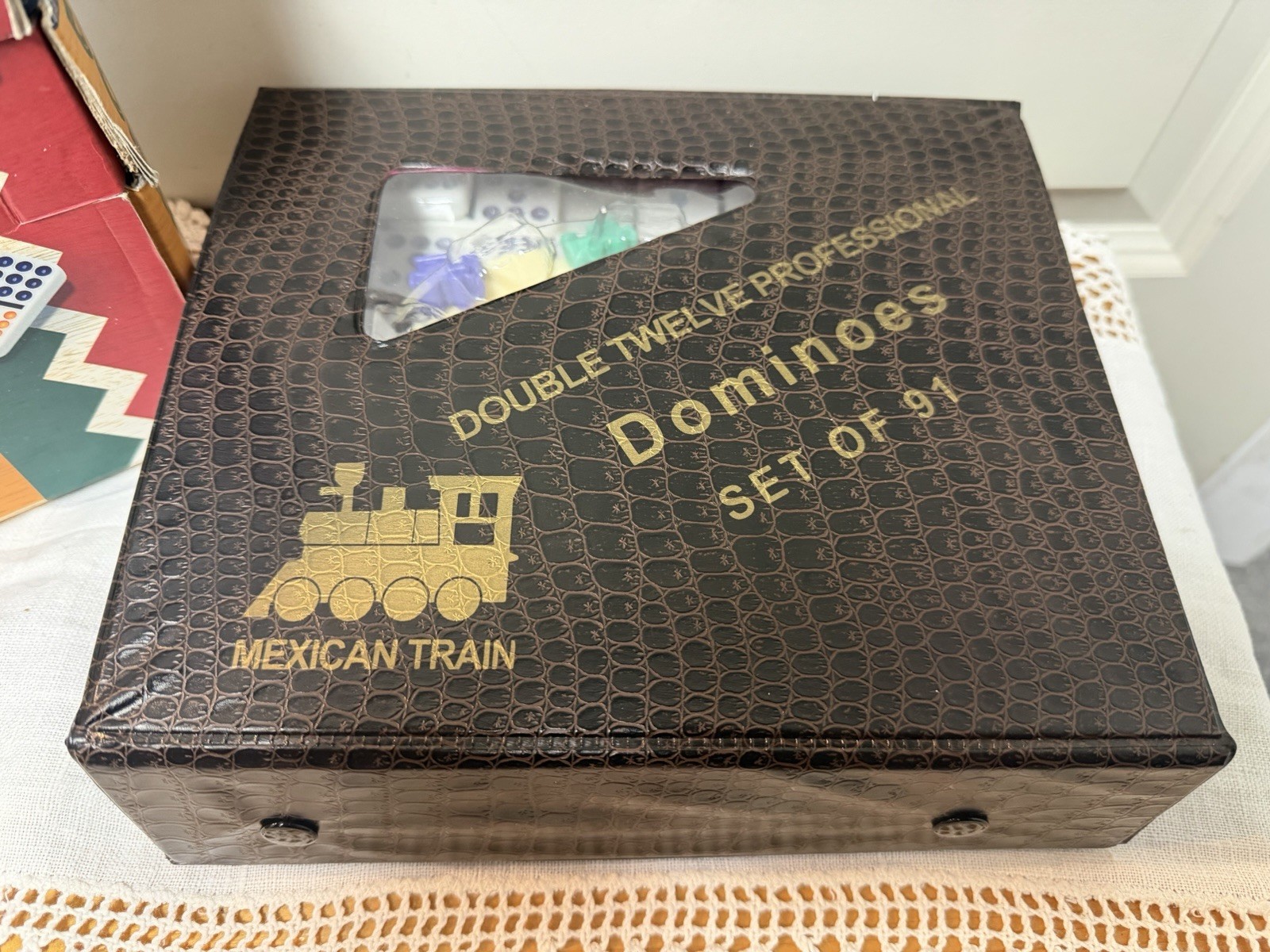 Mexican Train Double Twelve Dominoes Set of 91 Professional NEW In Box