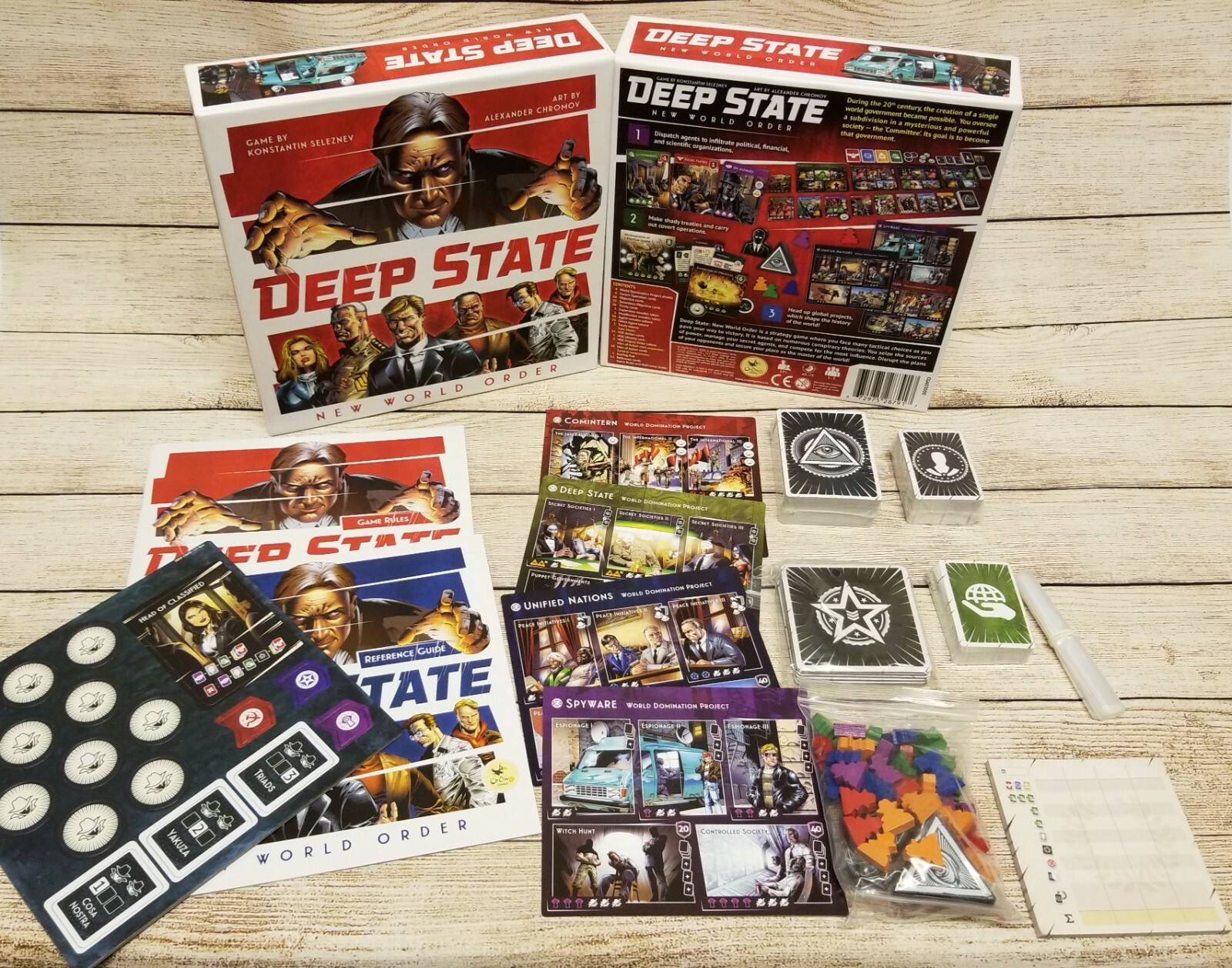 Deep State New World Order Kickstarter 2020 ALL-IN by CrowD Games SEALED