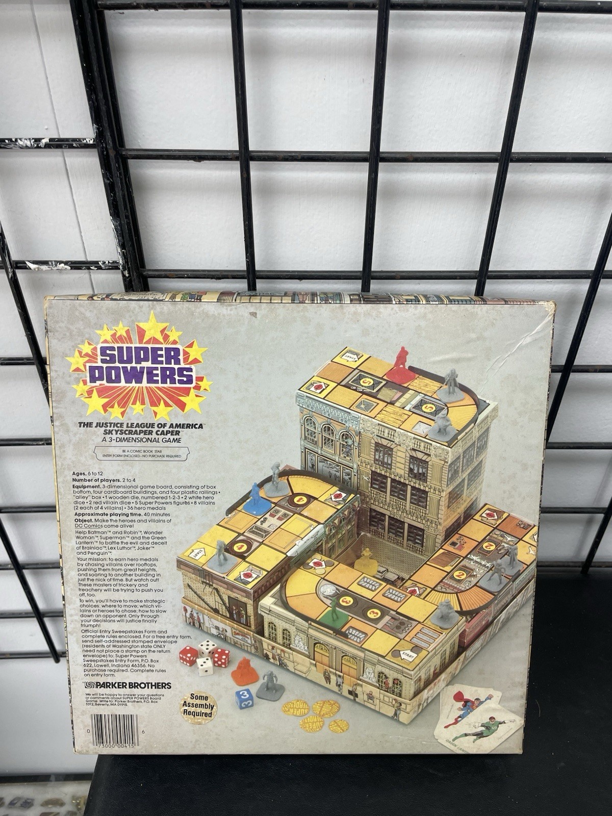Parker Brothers 1984 Super Powers Justice League 3D Game DC Comics Complete