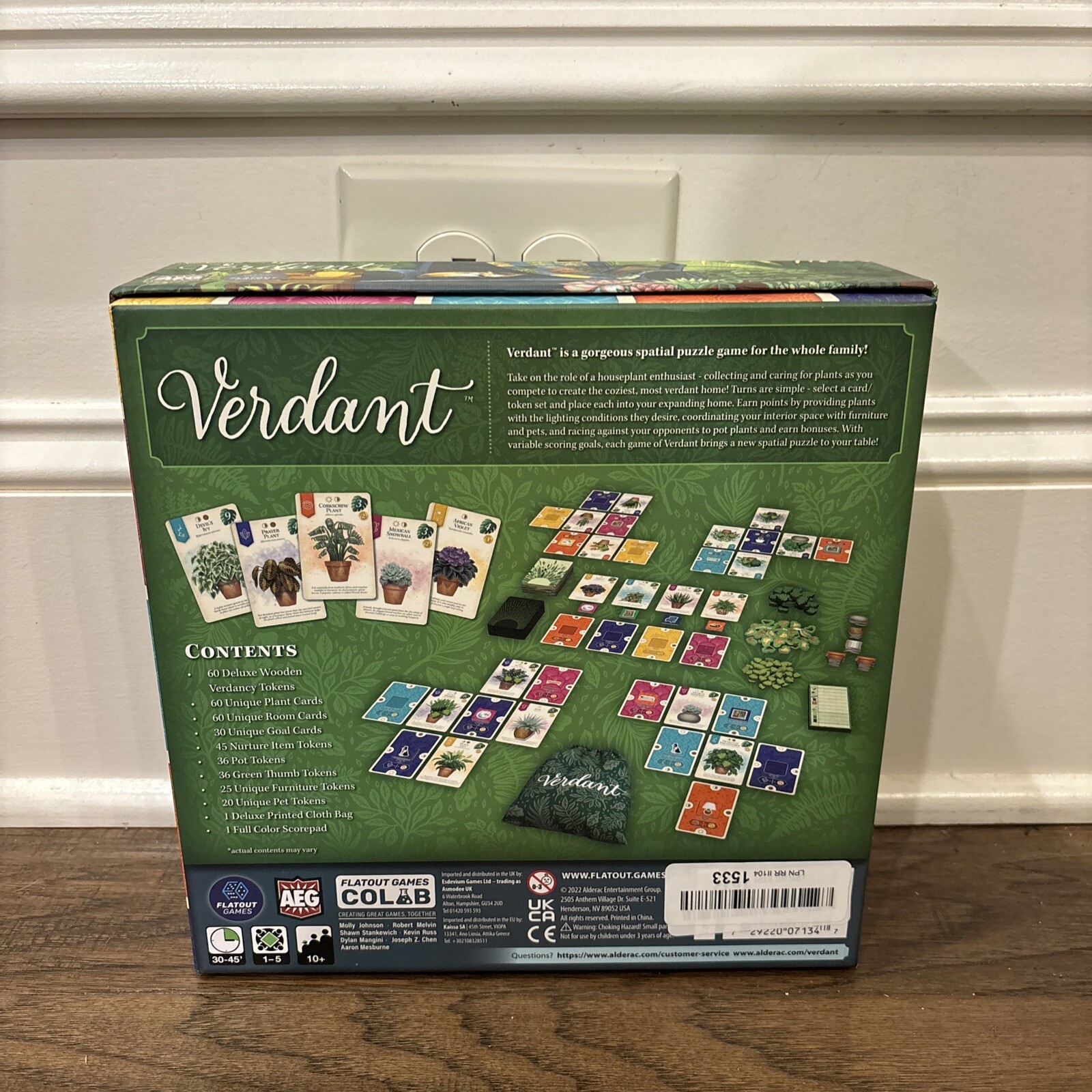 AEG Boardgame Verdant Box SW – Missing Large Verdant Tokens