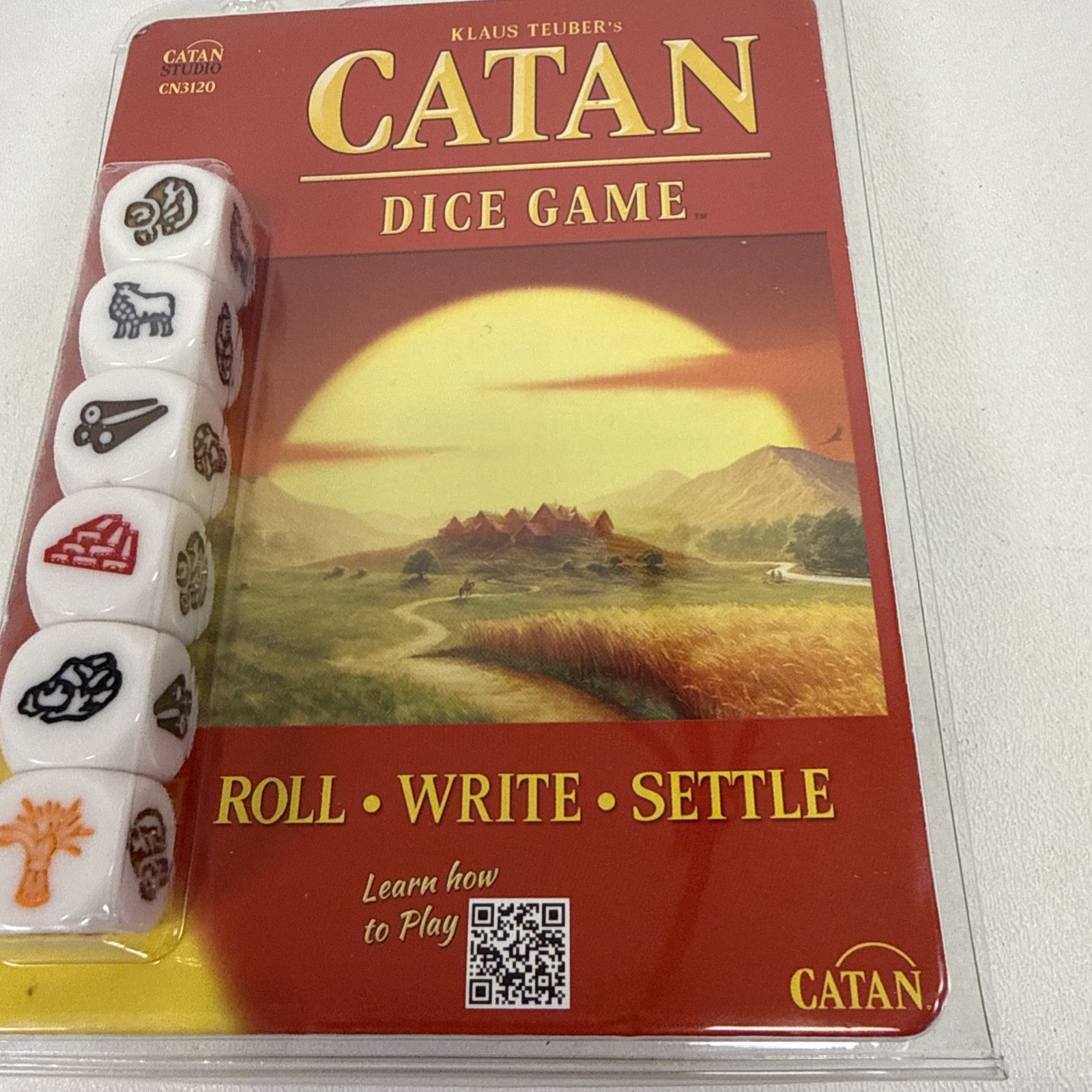 Travel Settlers of CATAN Dice Game #3120 Klaus Teuber Mayfair Games
